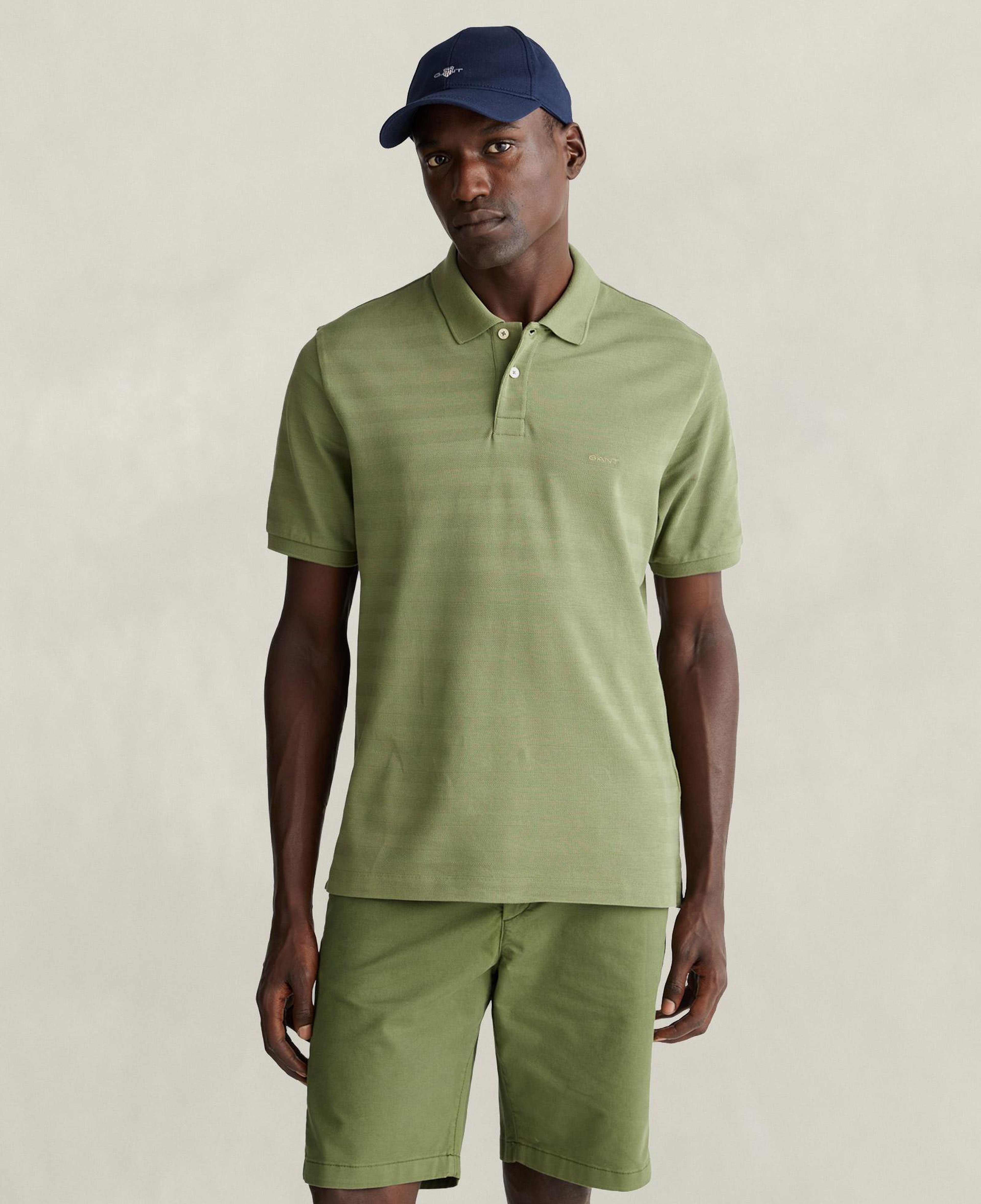 GANT Erkek Yeşil Regular Fit Polo Yaka T-Shirt