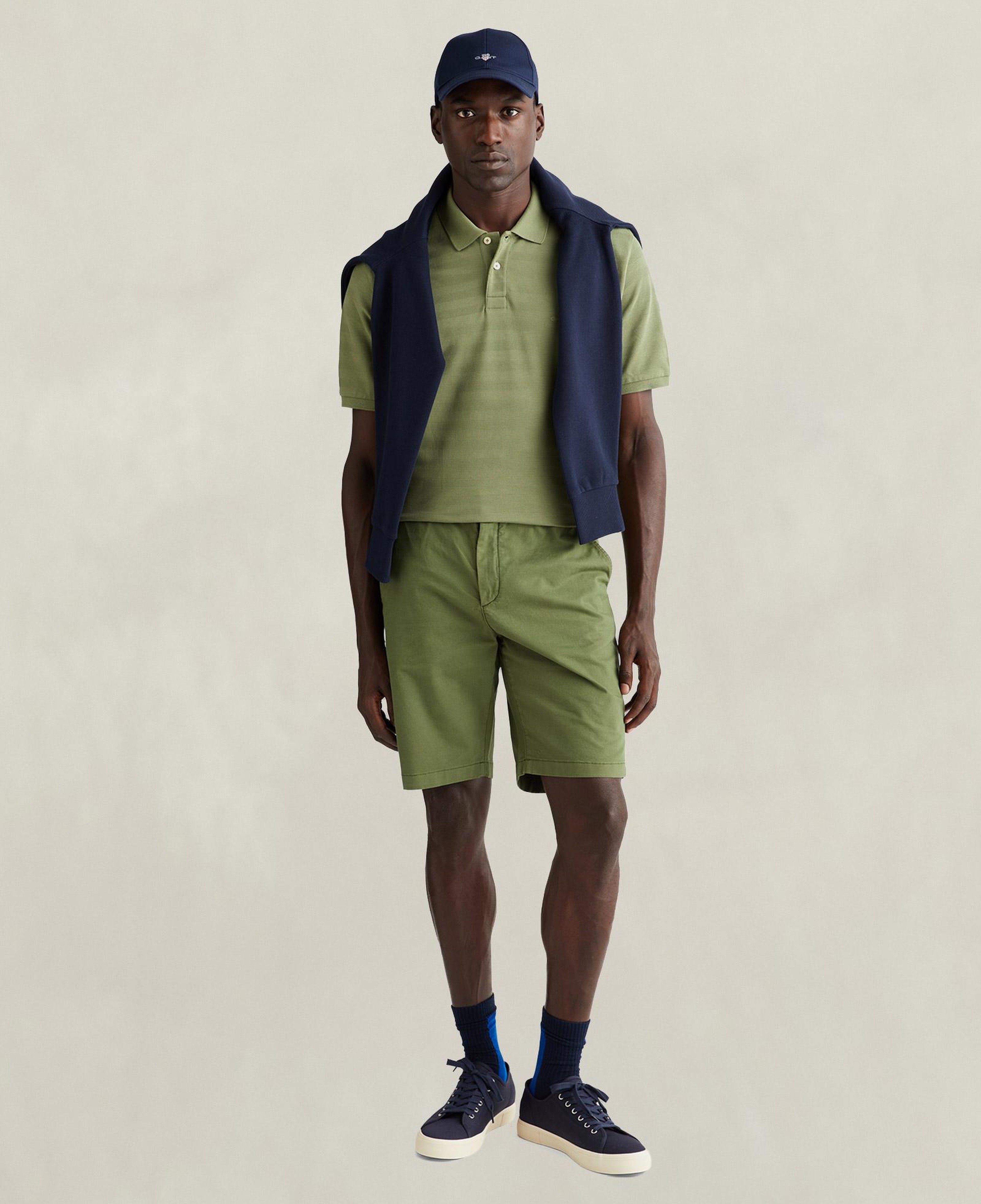 GANT Erkek Yeşil Regular Fit Polo Yaka T-Shirt