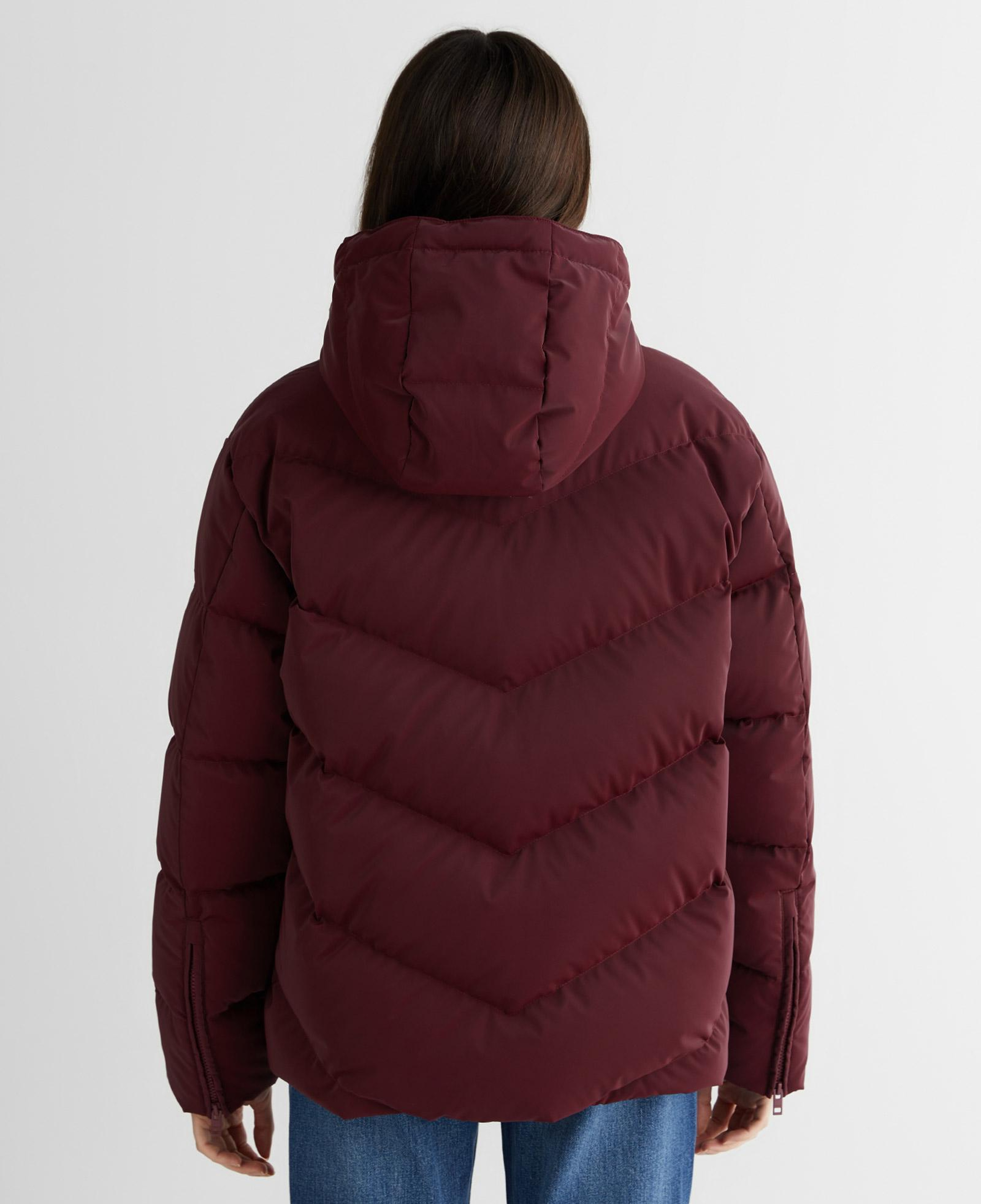 GANT Kadın Bordo Regular Fit Fermuarlı Mont