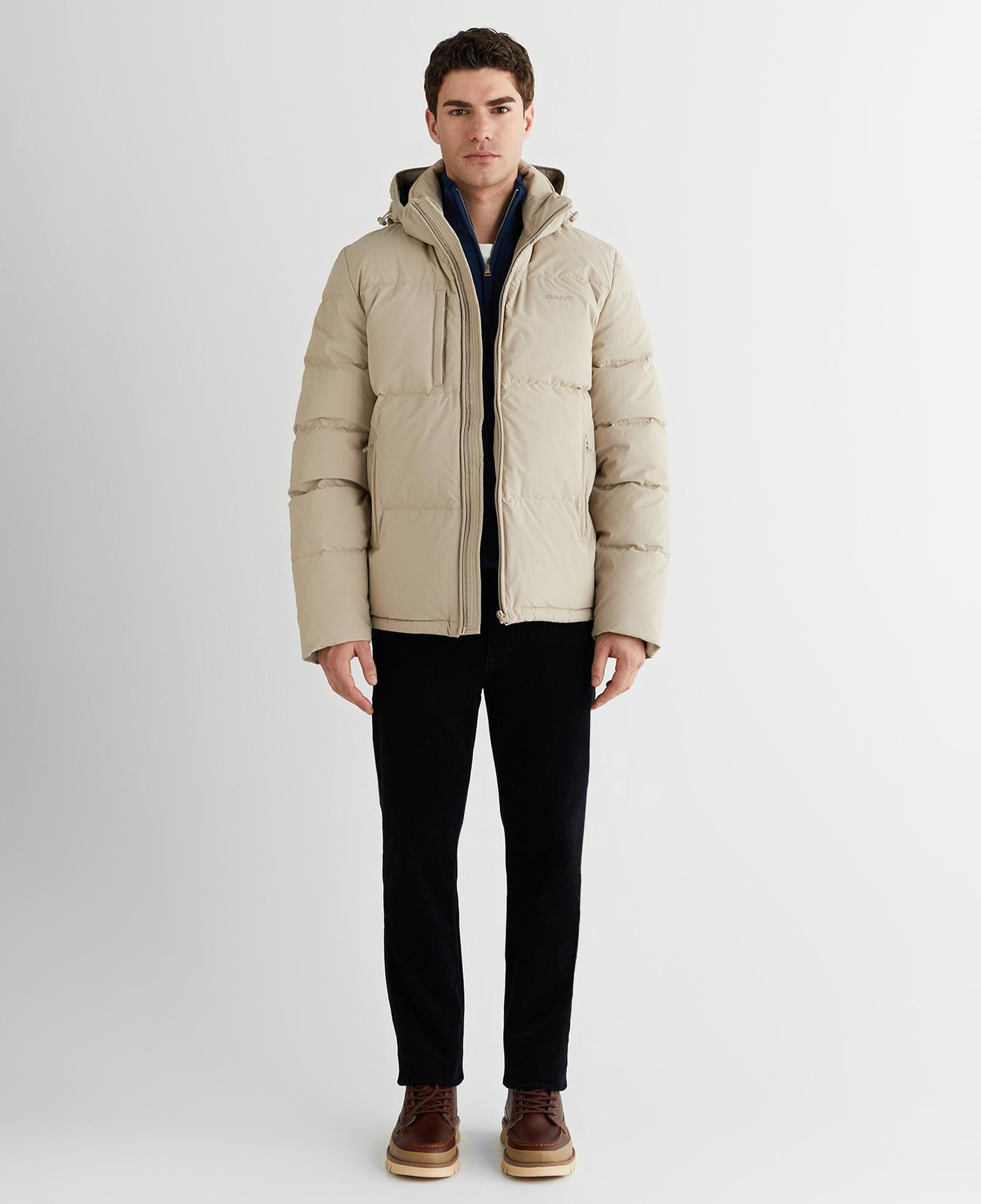GANT Erkek Bej Regular Fit Fermuarlı Mont