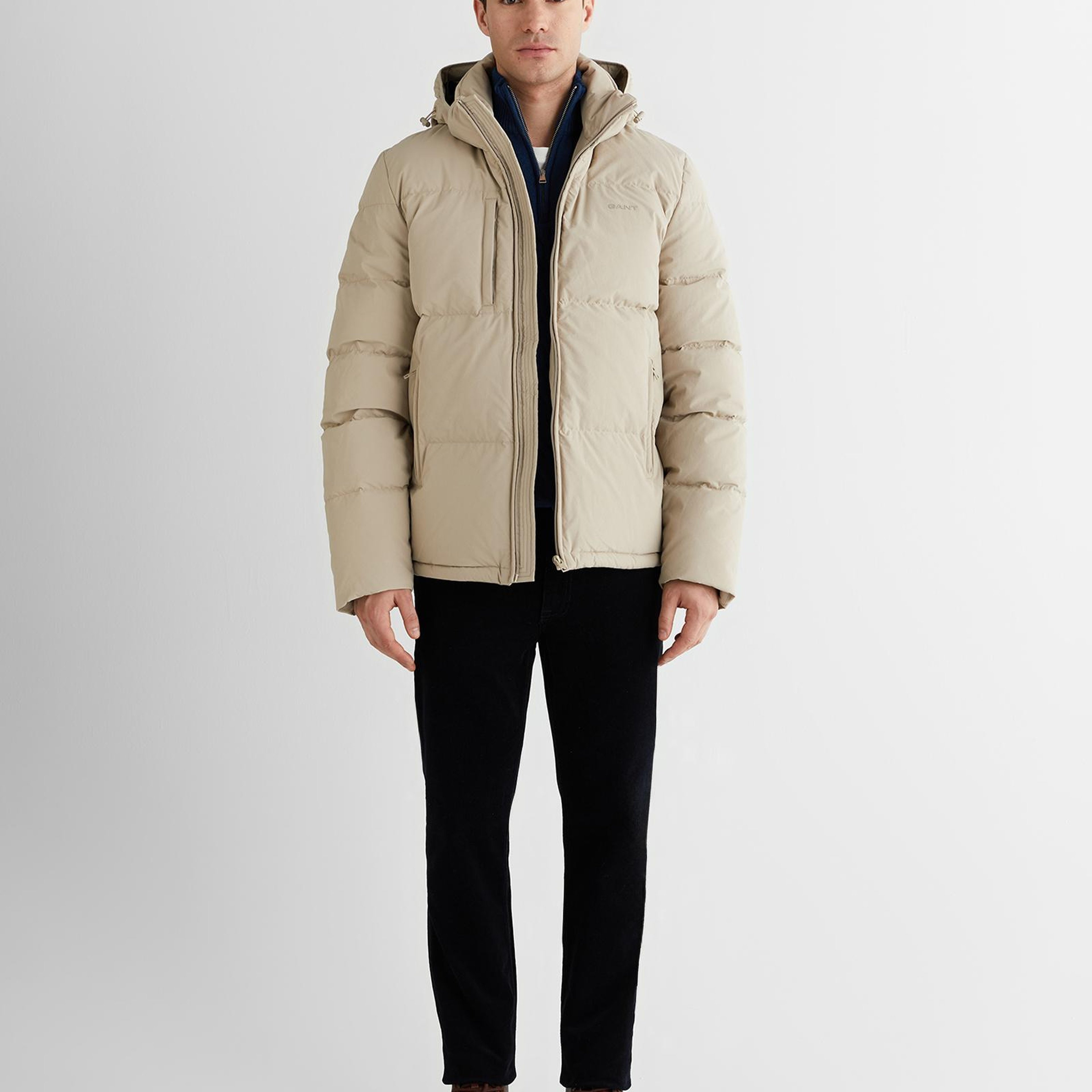 GANT Erkek Bej Regular Fit Fermuarlı Mont
