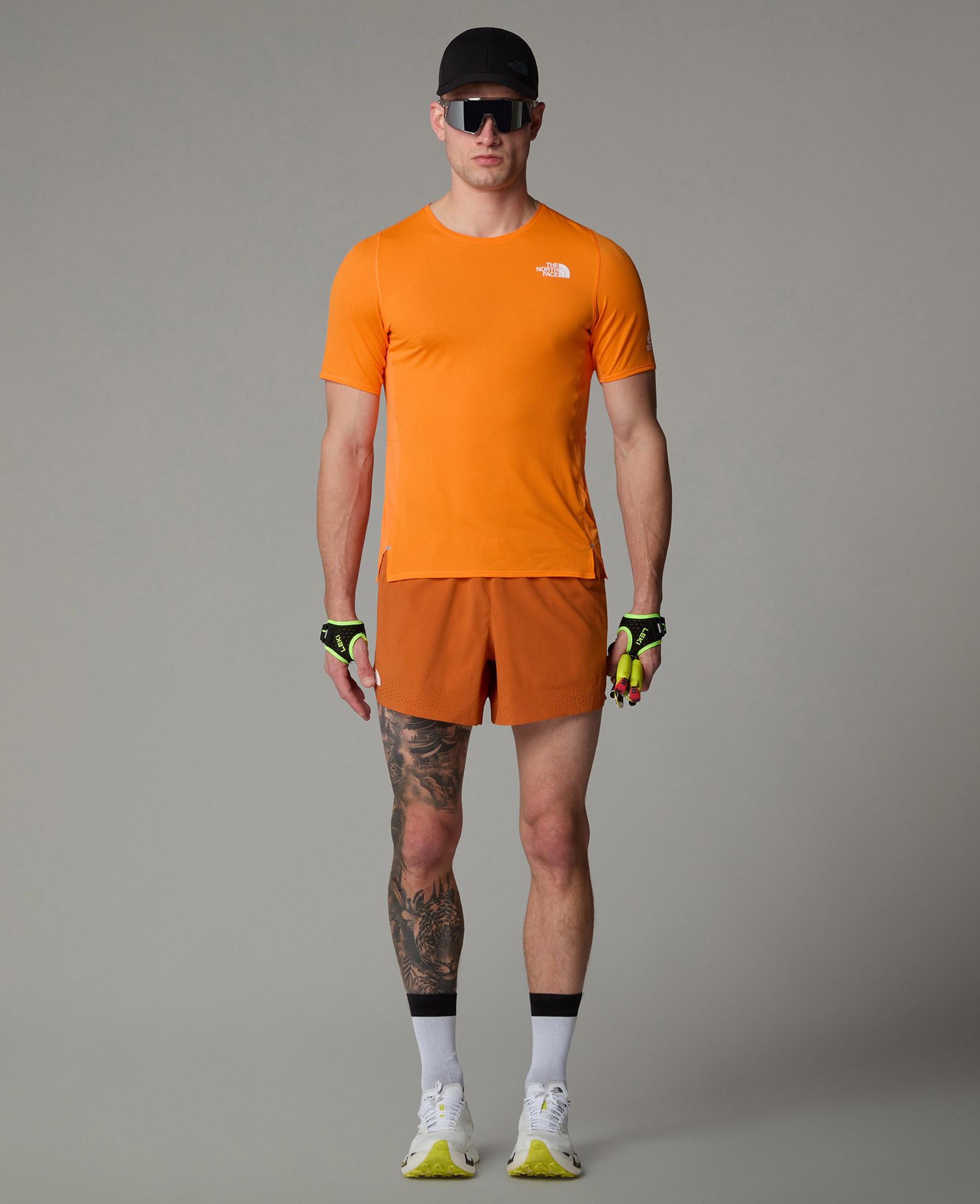 The North Face Summit High Trail Ss Erkek Turuncu Koşu T-Shirt