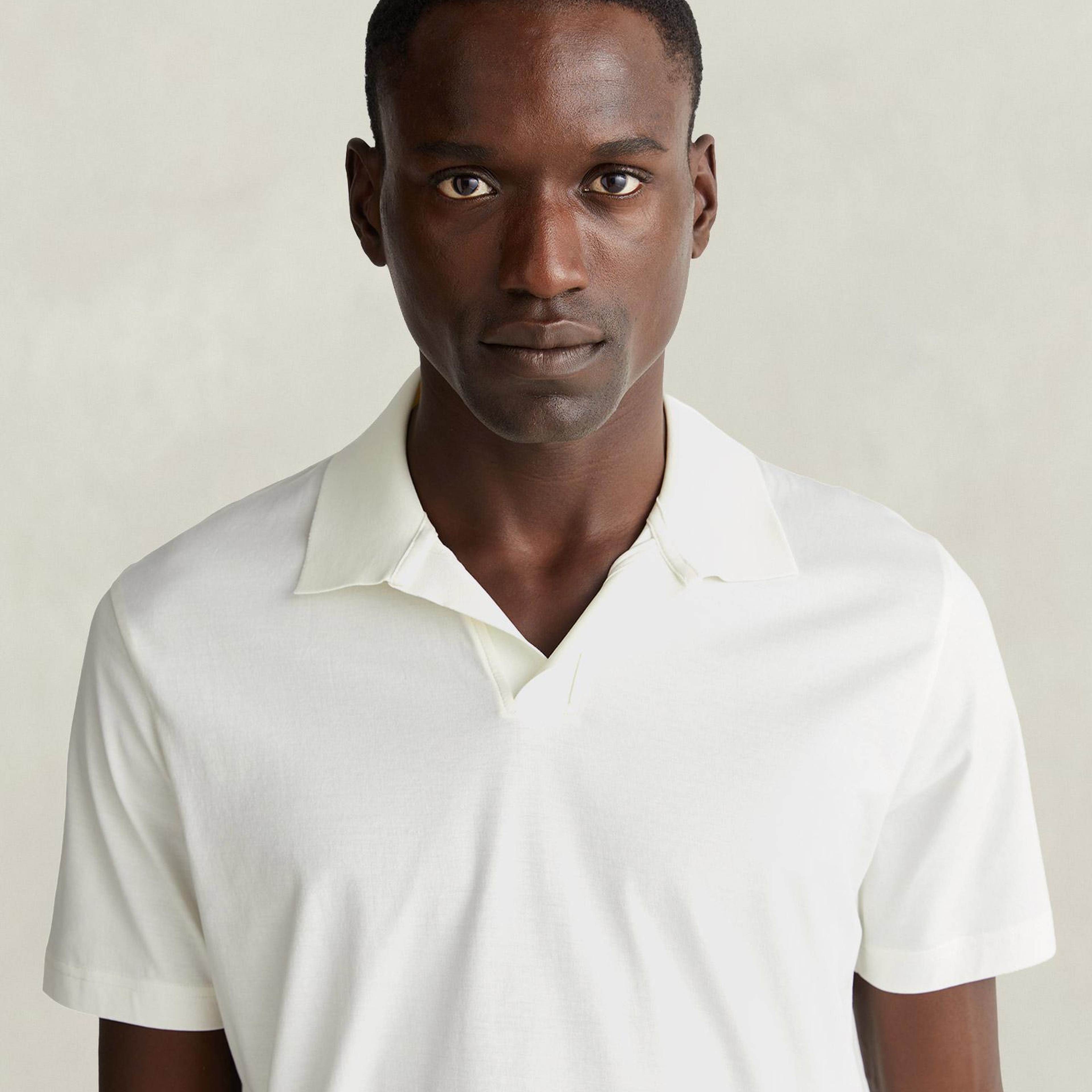 GANT Erkek Beyaz Regular Fit Polo Yaka T-Shirt