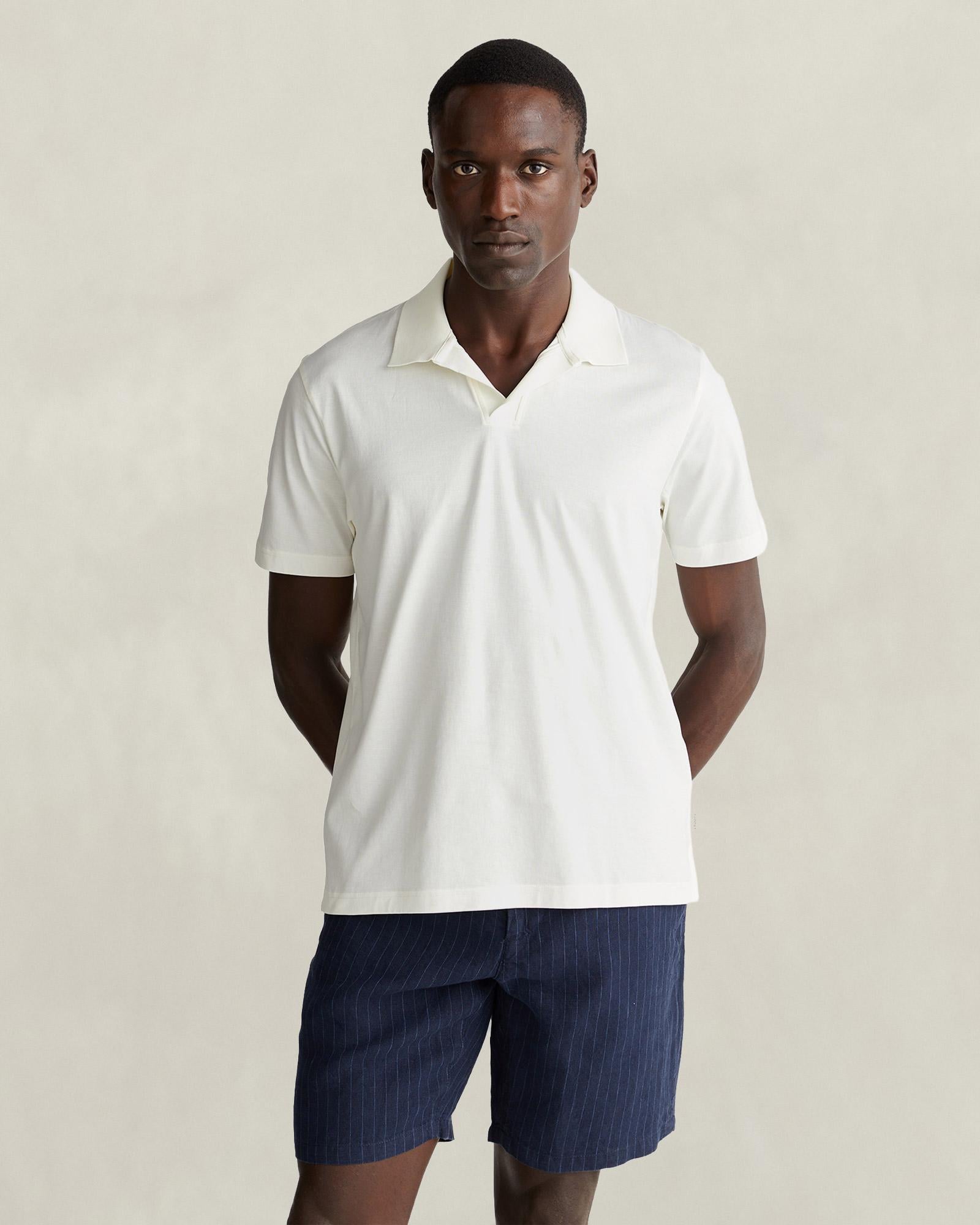 GANT Erkek Beyaz Regular Fit Polo Yaka T-Shirt