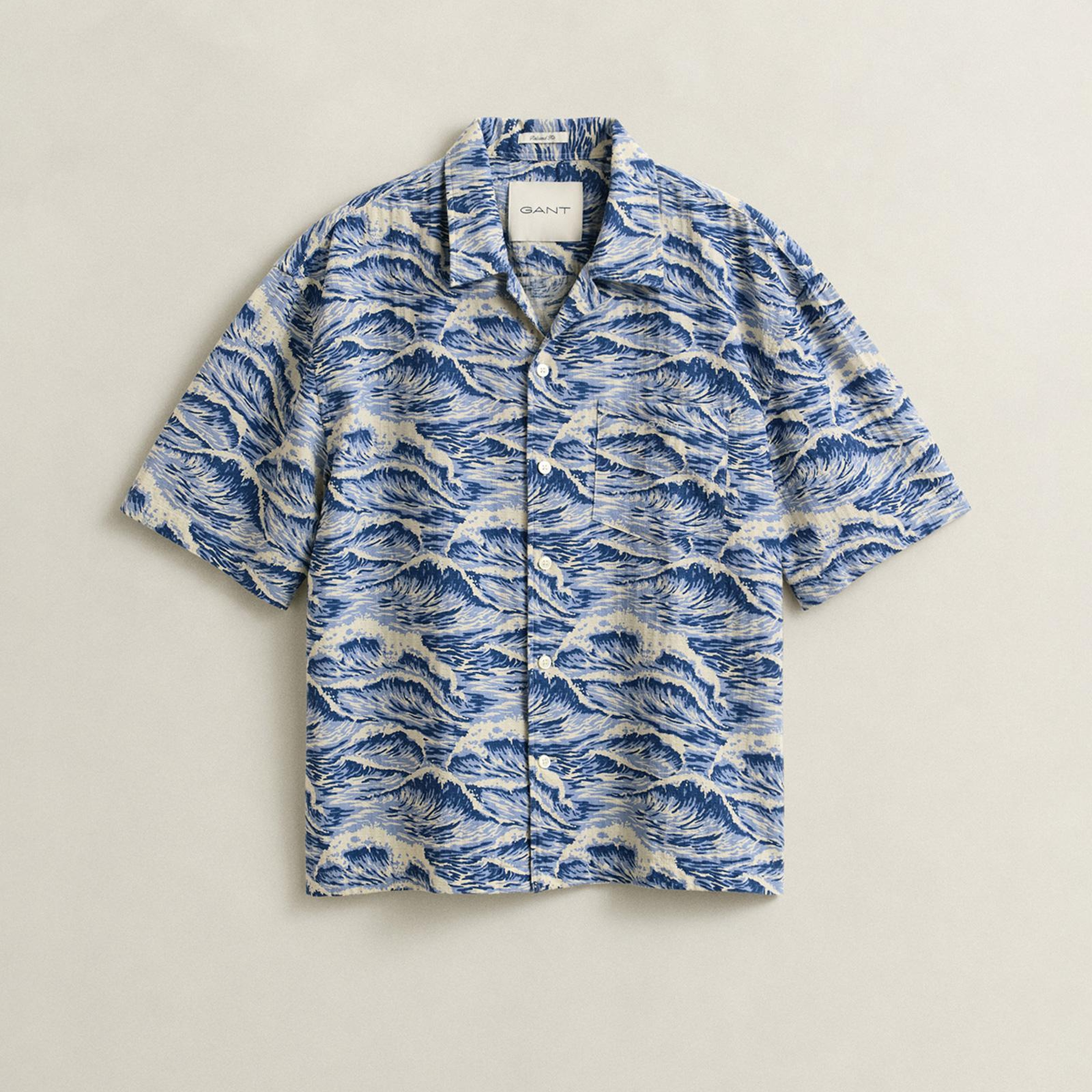 GANT Erkek Mavi Relaxed Fit Gömlek