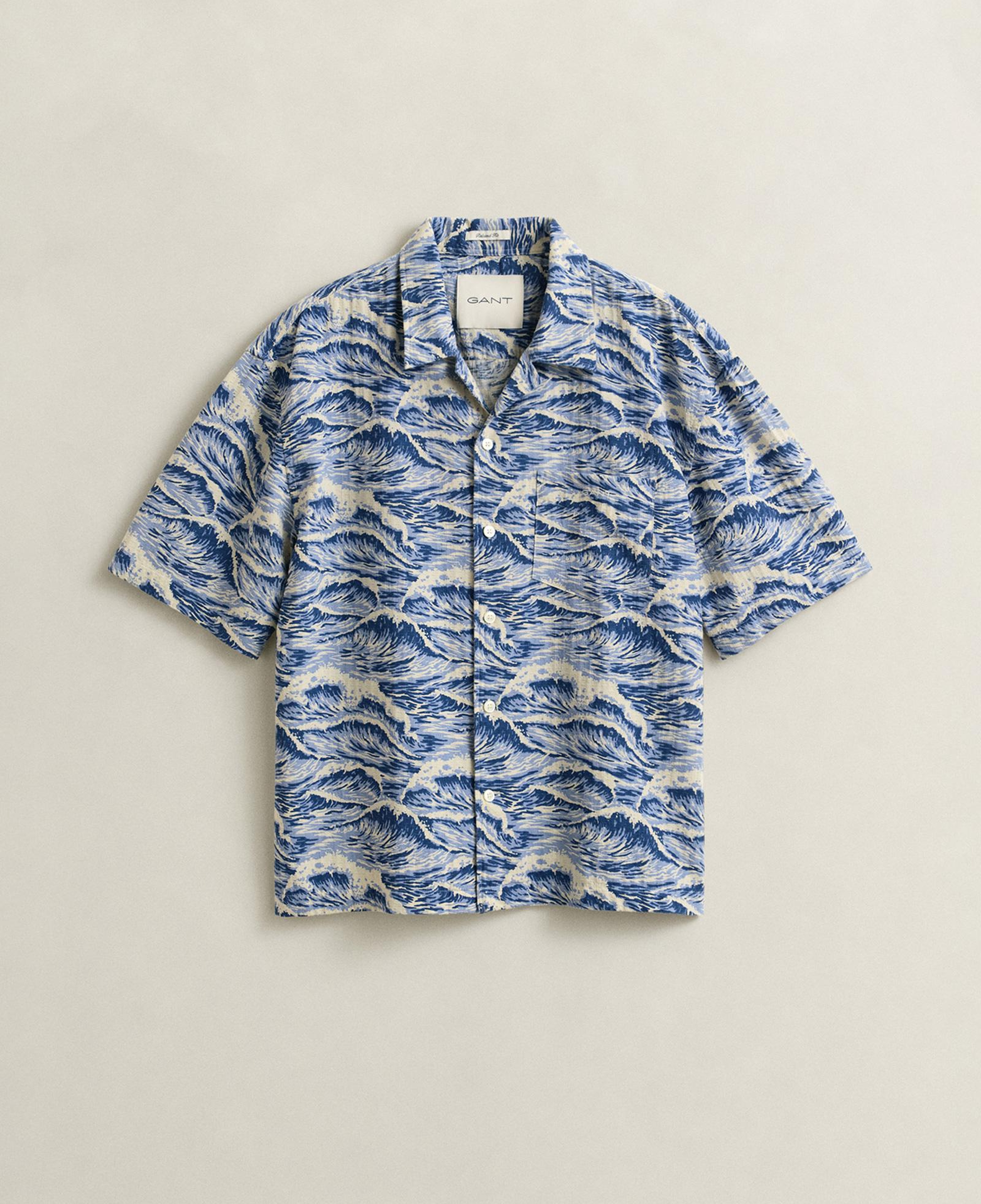 GANT Erkek Mavi Relaxed Fit Gömlek