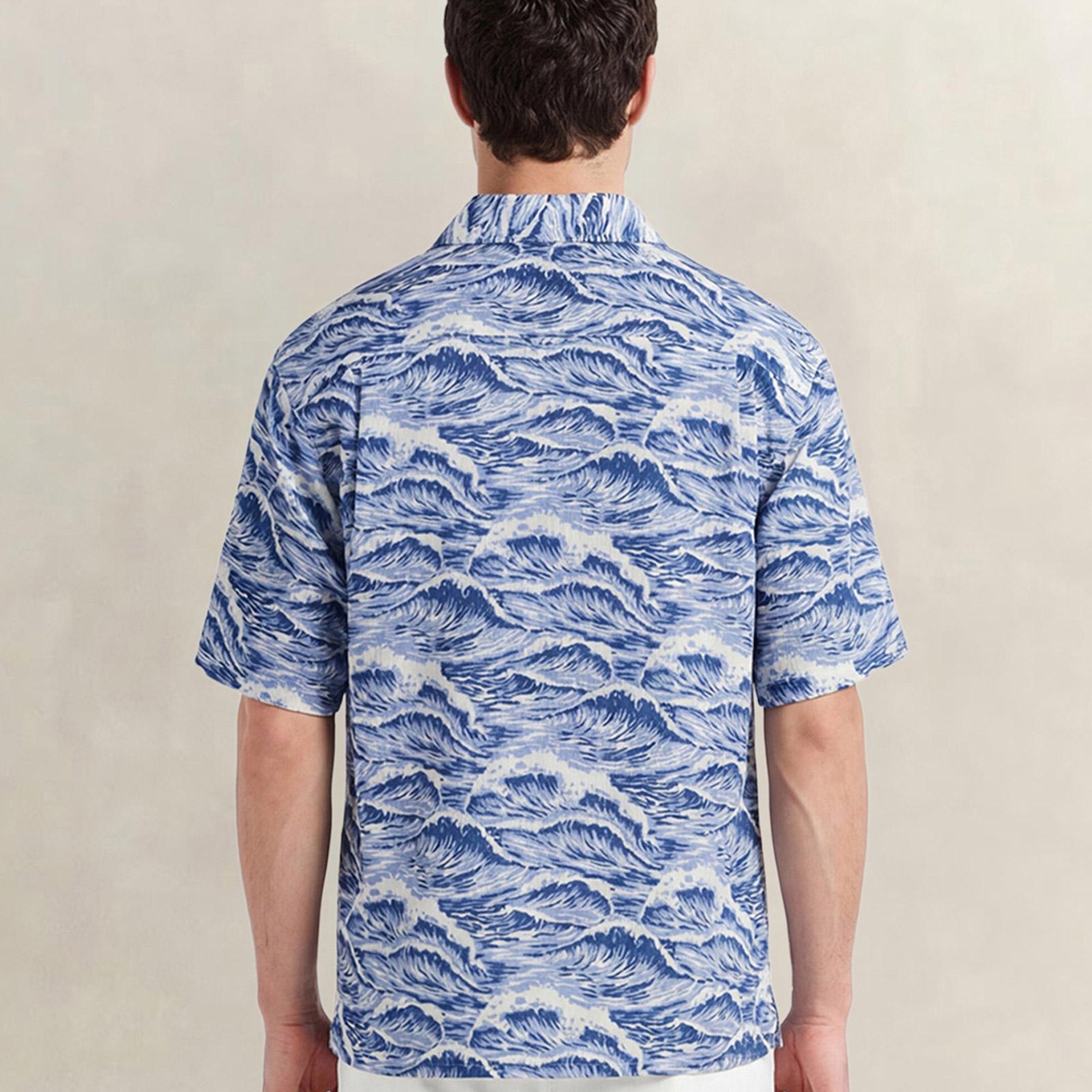 GANT Erkek Mavi Relaxed Fit Gömlek