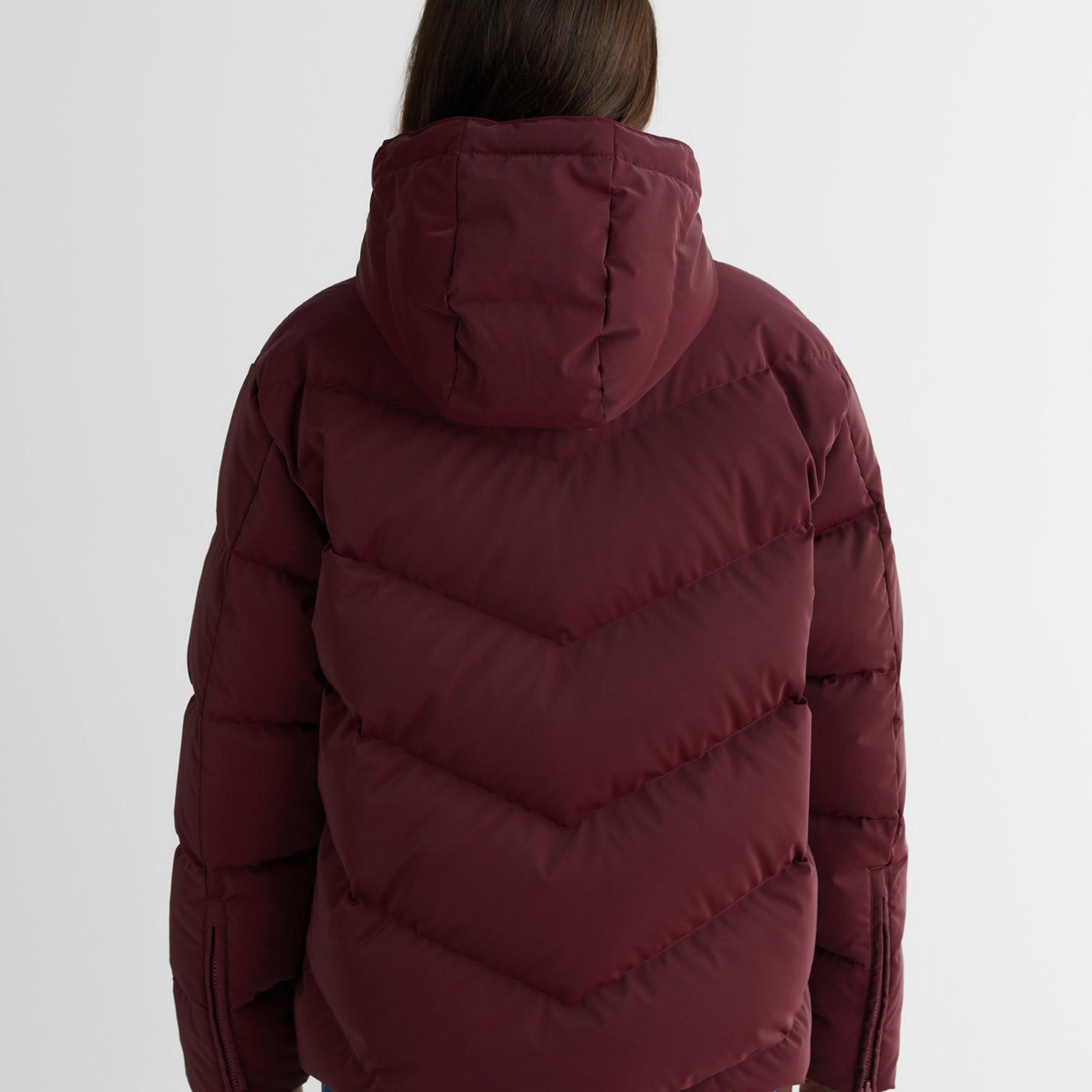 GANT Kadın Bordo Regular Fit Fermuarlı Mont