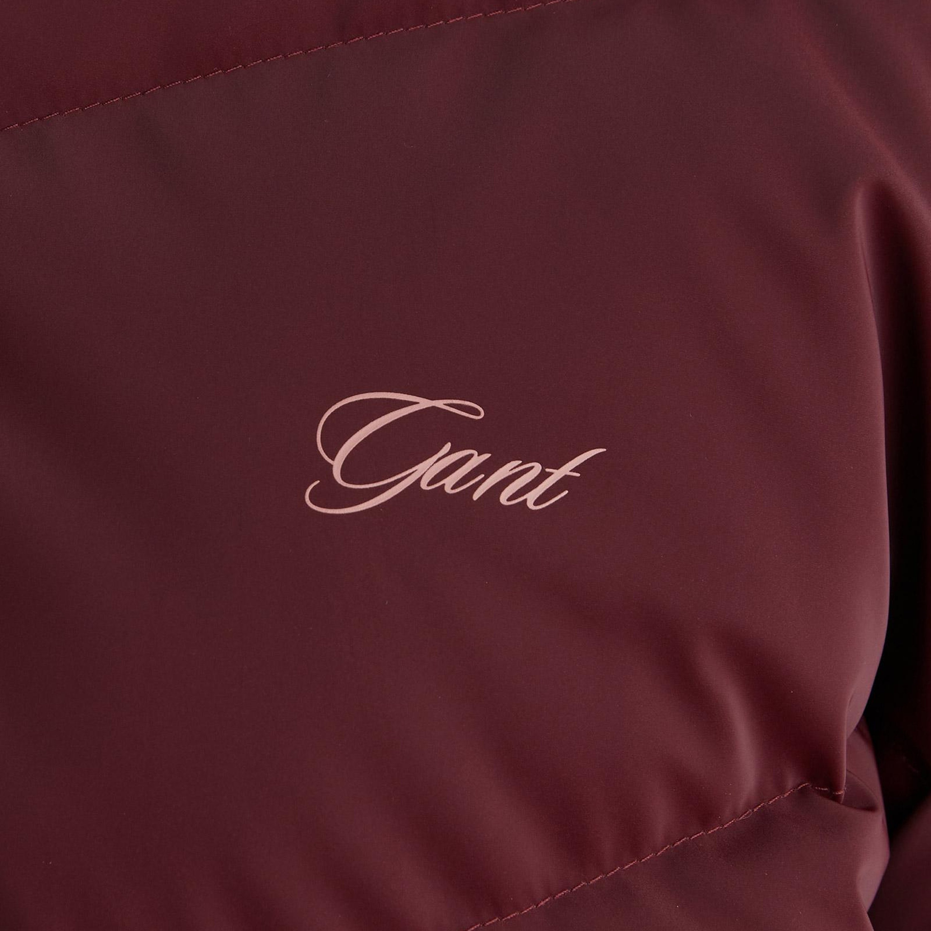 GANT Kadın Bordo Regular Fit Fermuarlı Mont