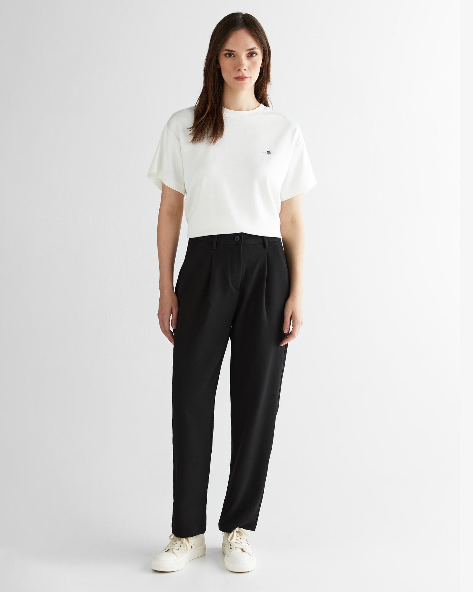 GANT Kadın Siyah Carrot Fit Pantolon