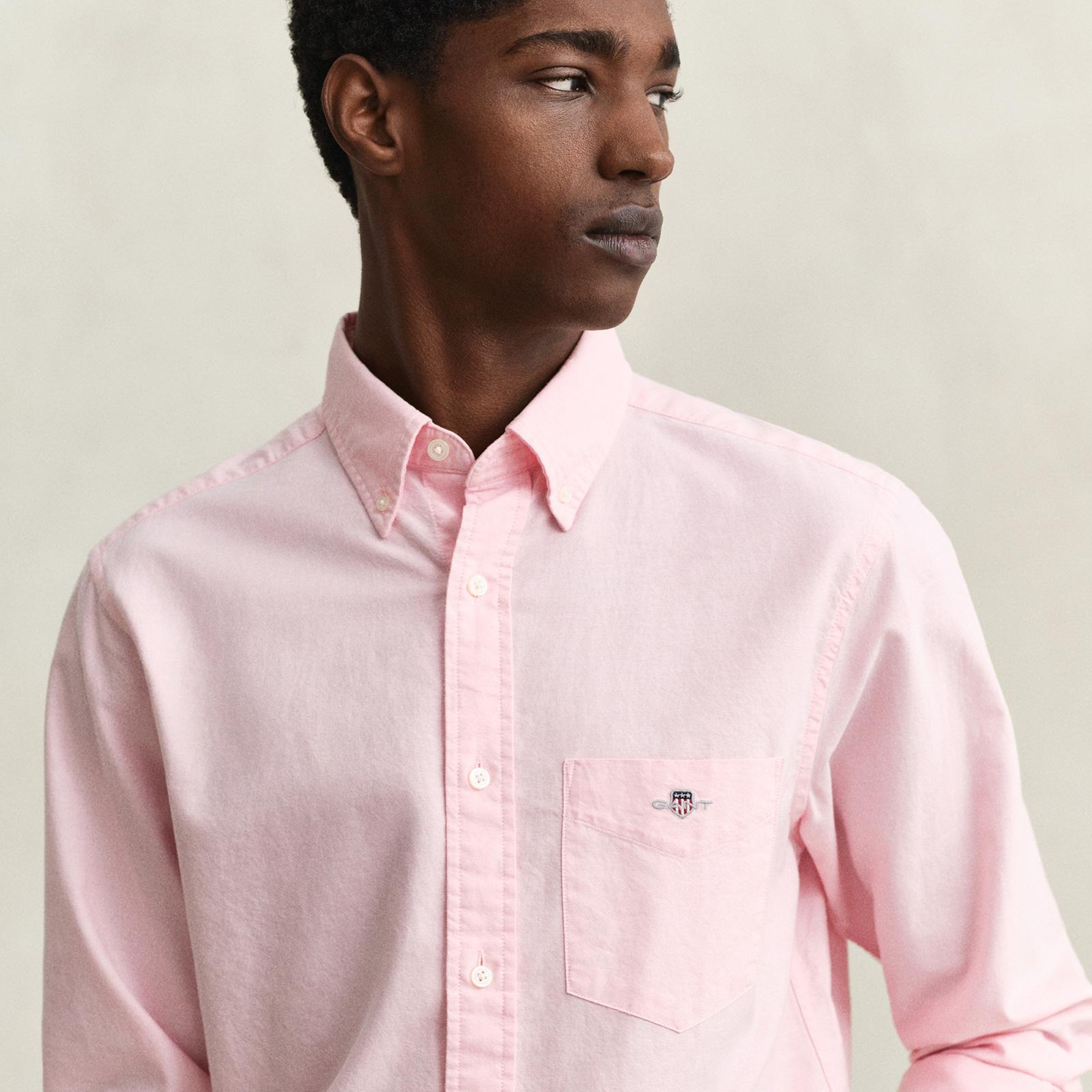 GANT Erkek Pembe Regular Fit Logolu Gömlek