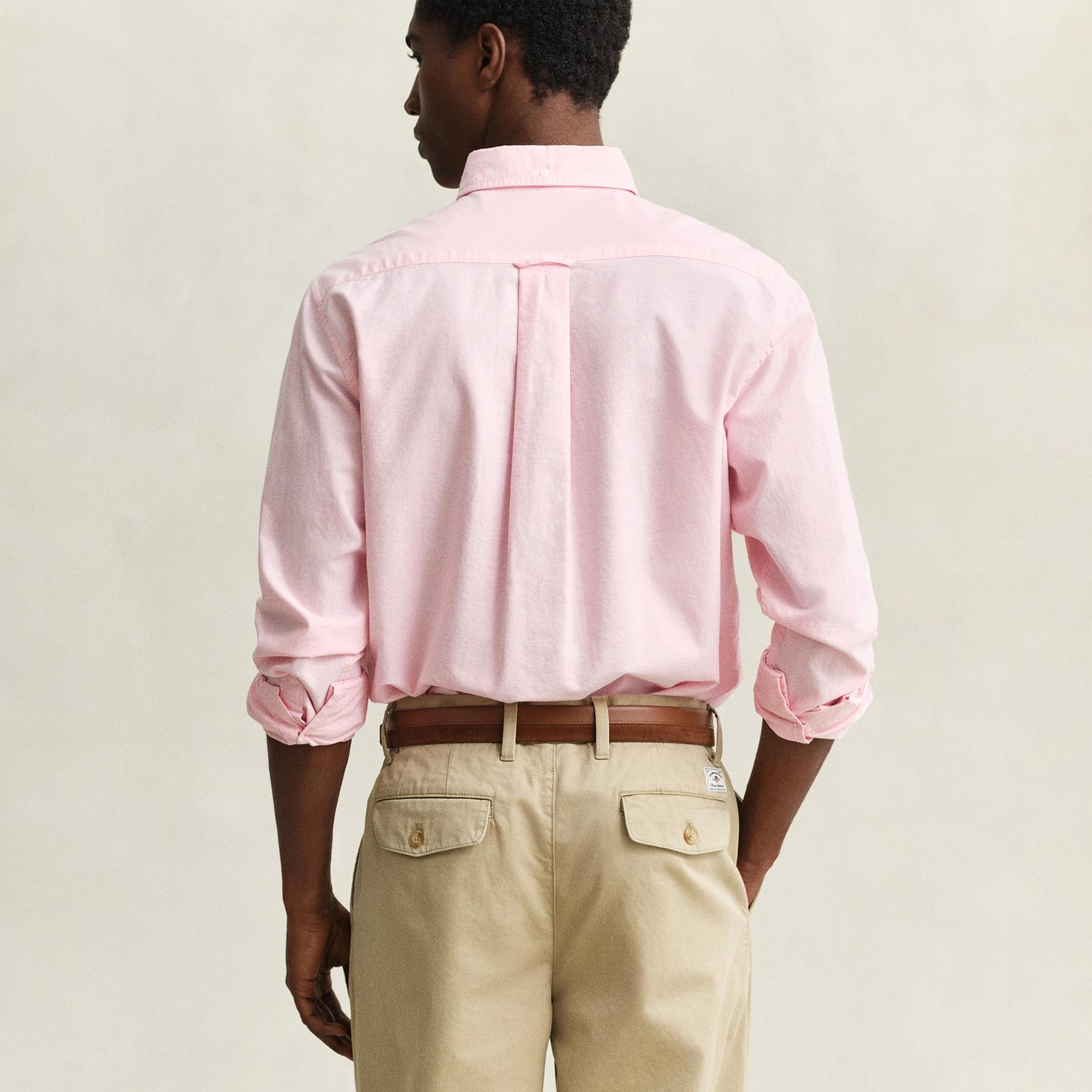 GANT Erkek Pembe Regular Fit Logolu Gömlek