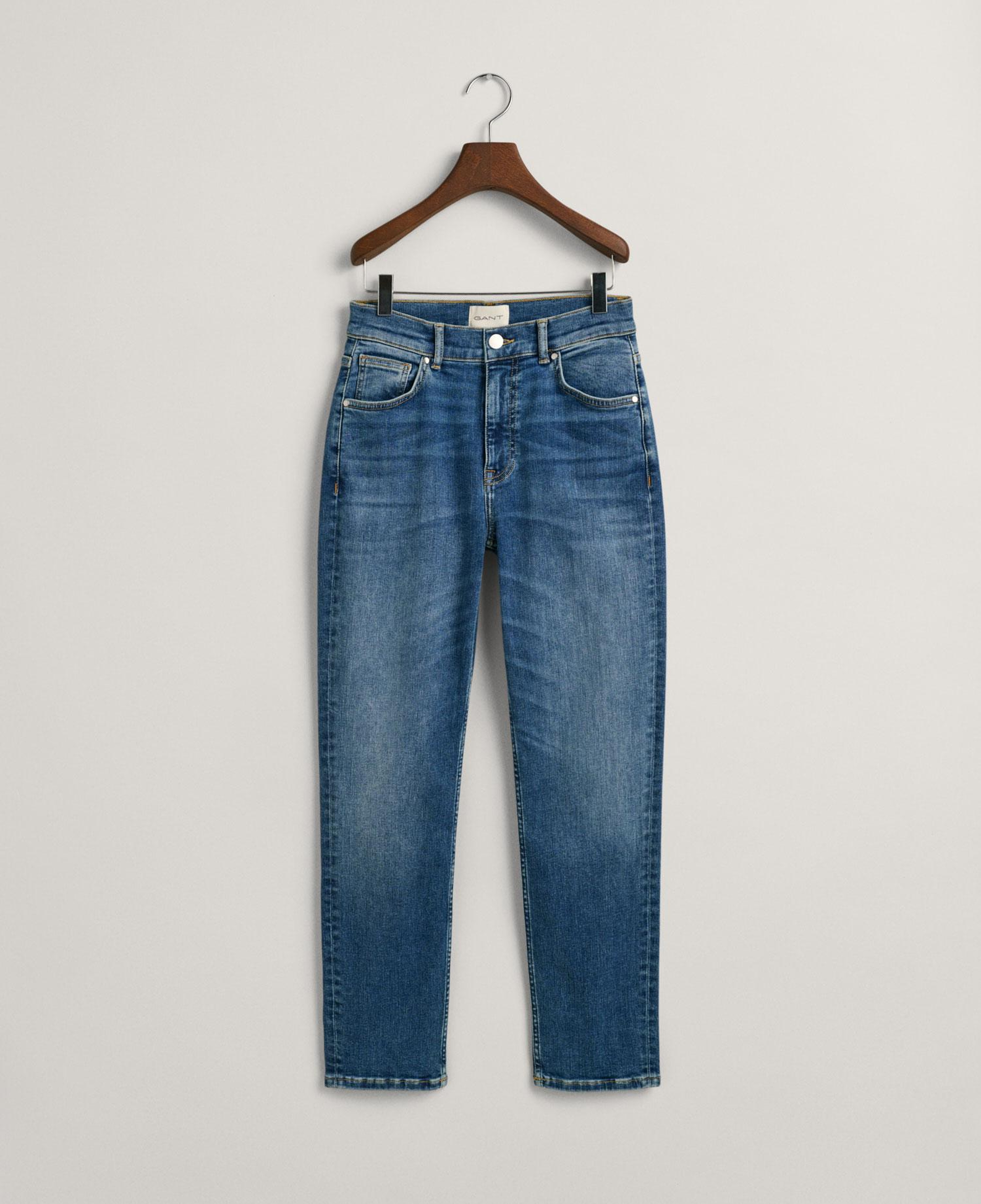 GANT Kadın Mavi Slim Fit Jean Pantolon