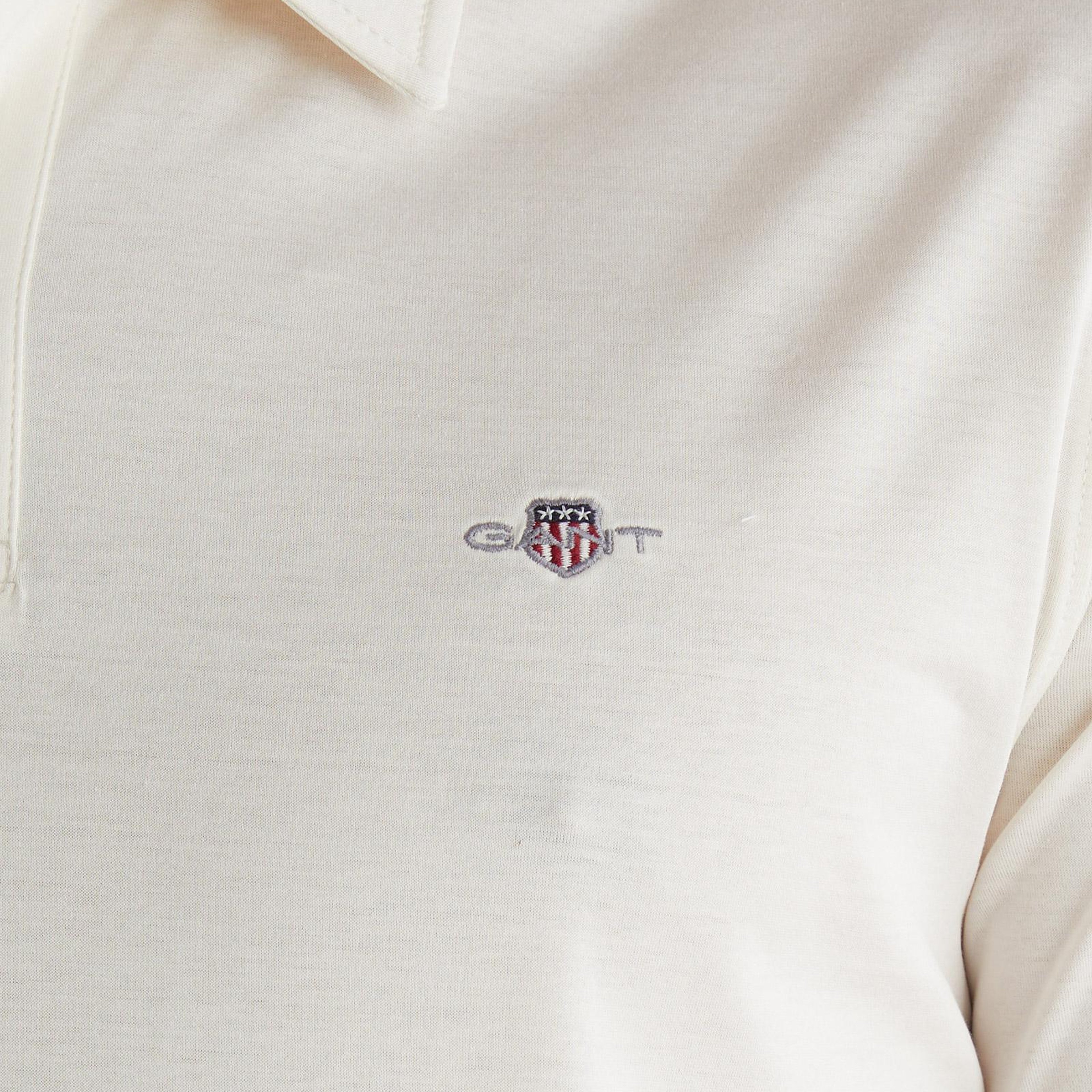 GANT Erkek Beyaz Regular Fit Logolu Polo Yaka T-Shirt