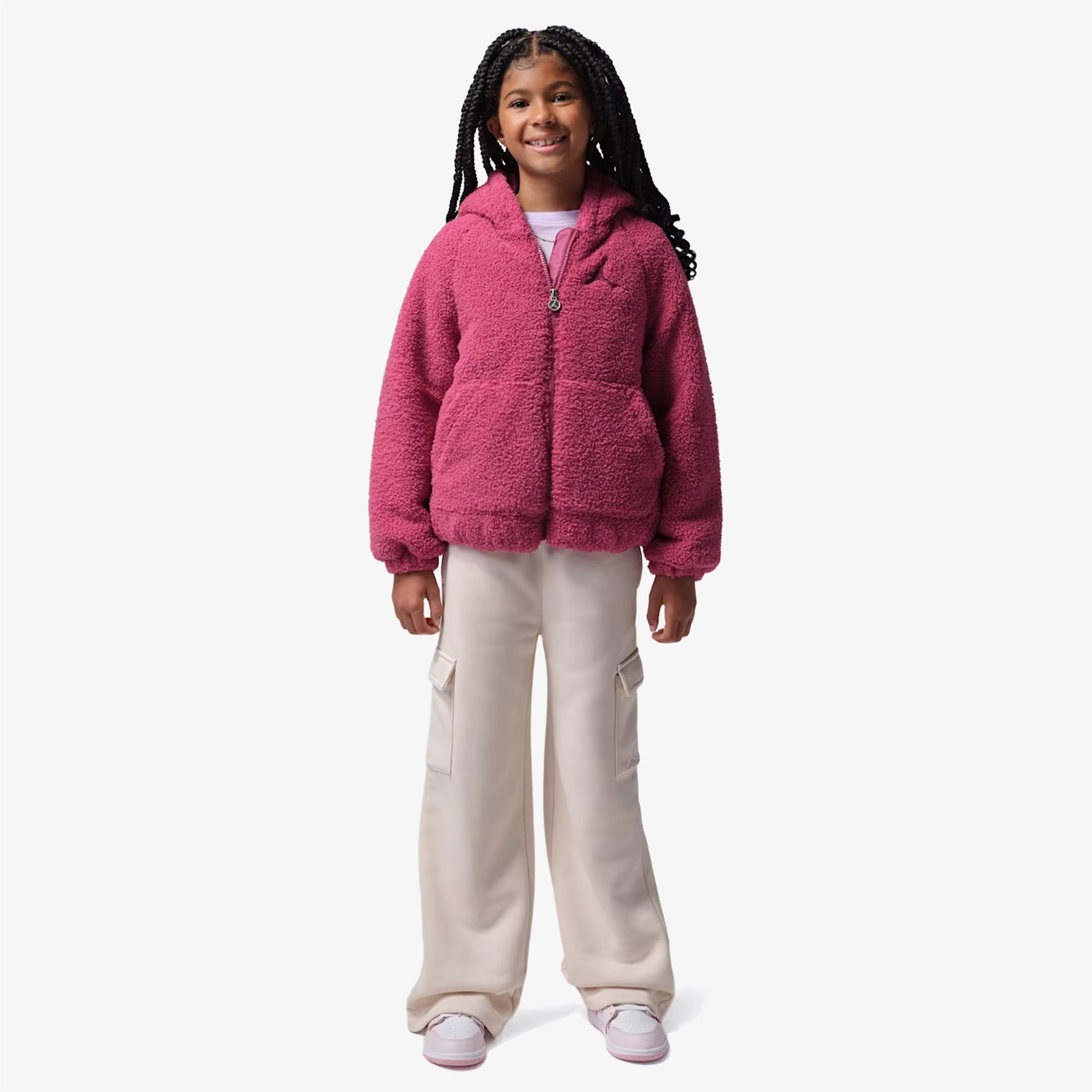 Jordan Sherpa Çocuk Pembe Mont