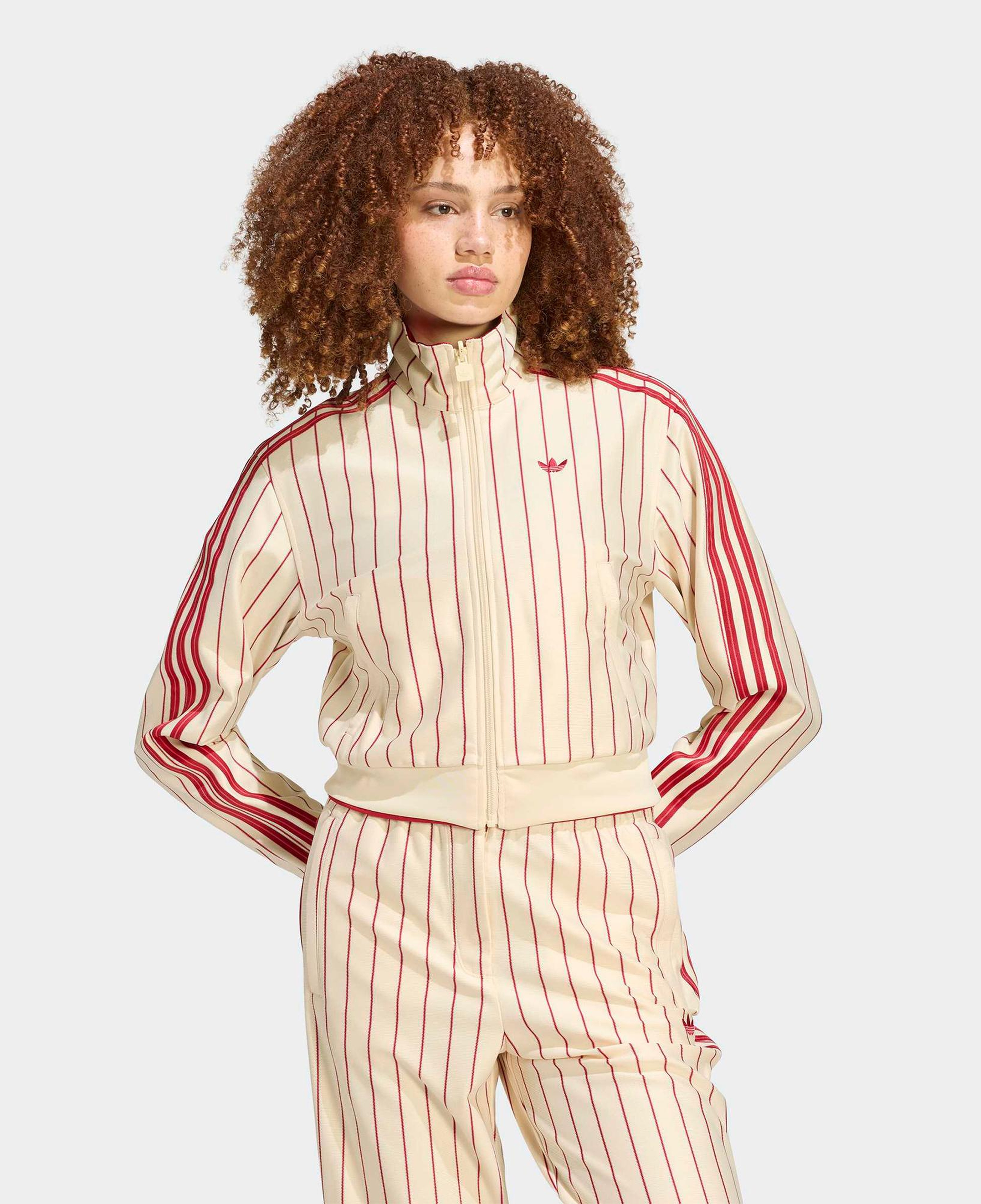 adidas Reversible Firebird Kadın Krem Rengi Sweatshirt