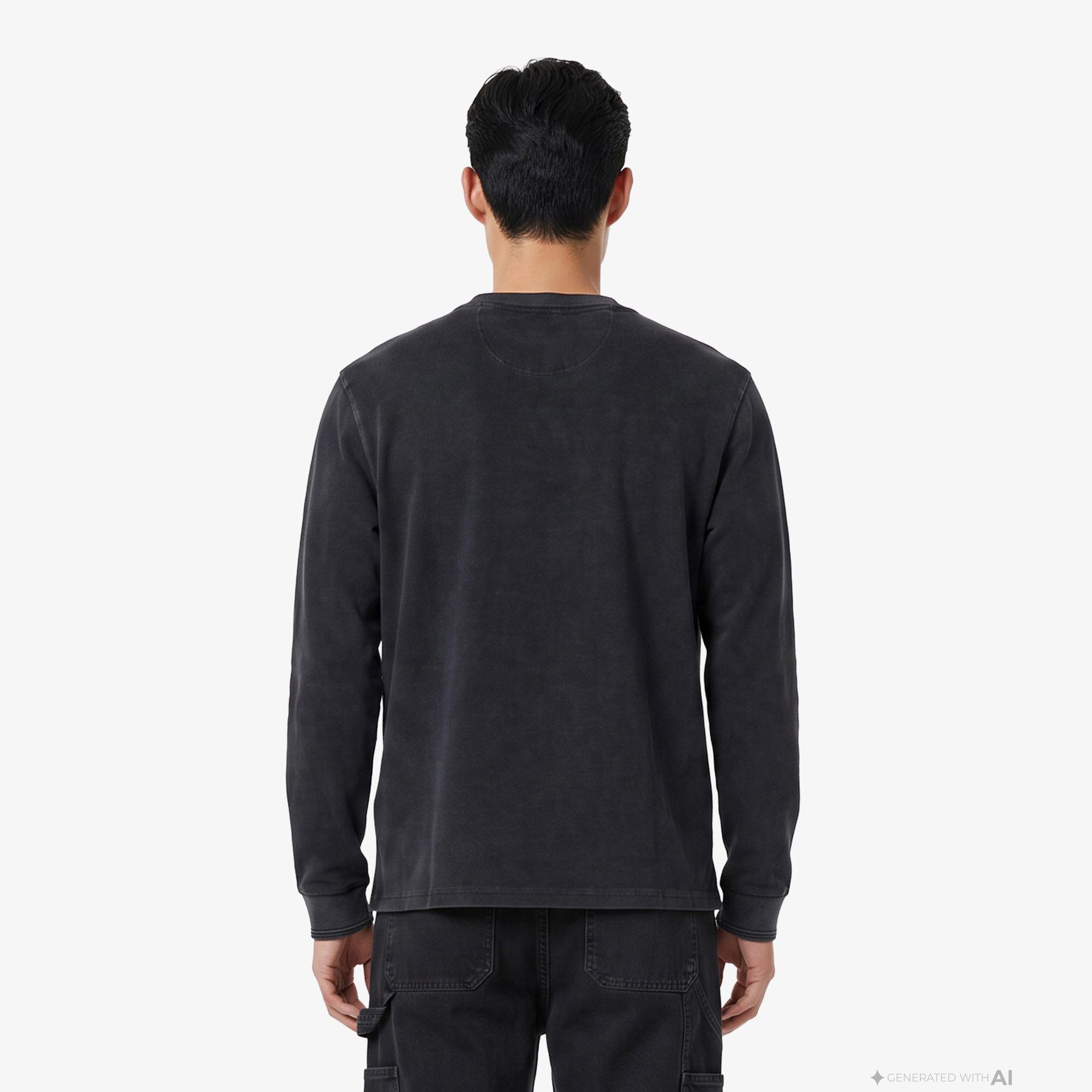 UNITED4 Regular Fit Erkek Siyah T-Shirt