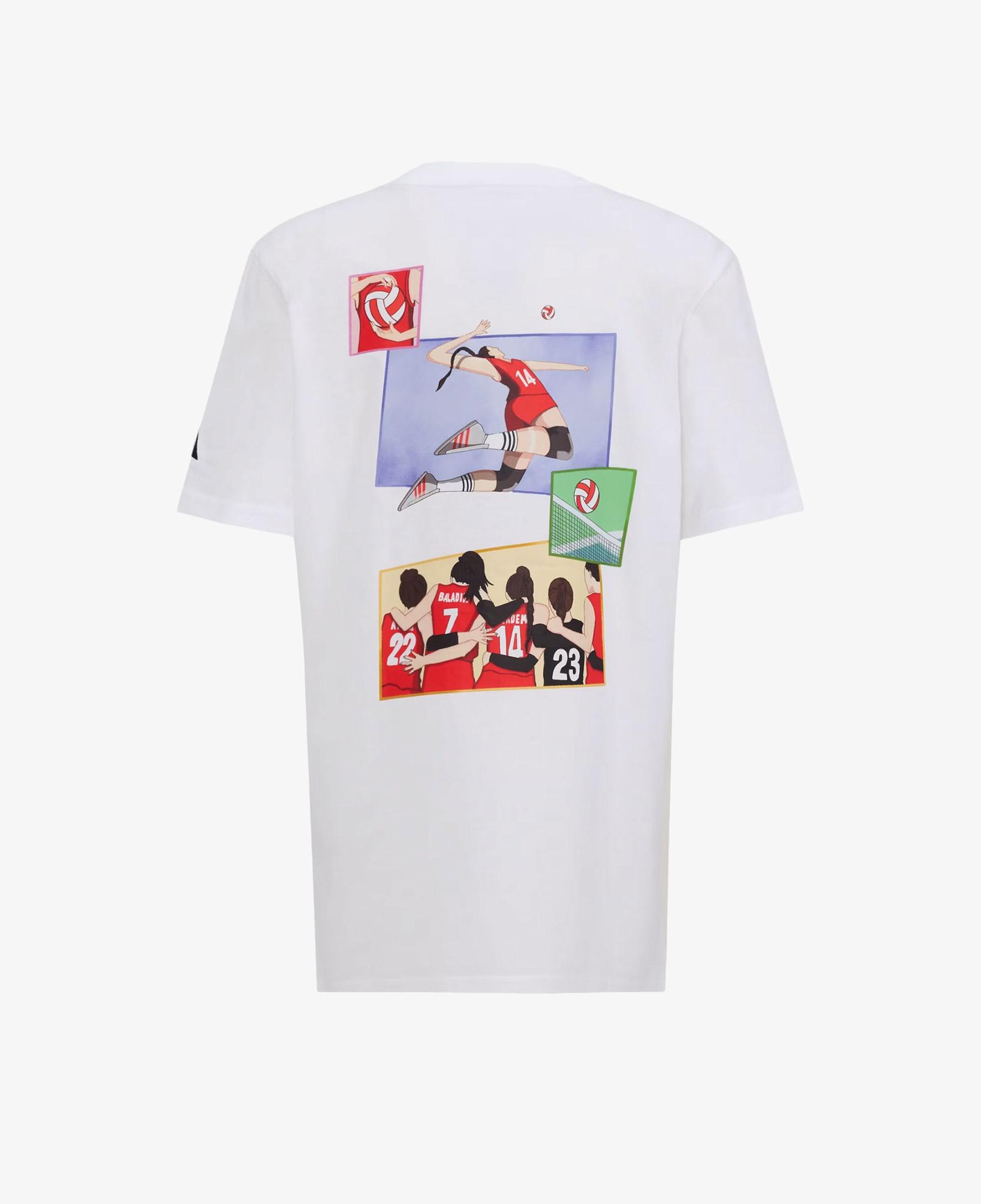 adidas Manşetlerde Yine Biz Grafik Çocuk Beyaz T-Shirt