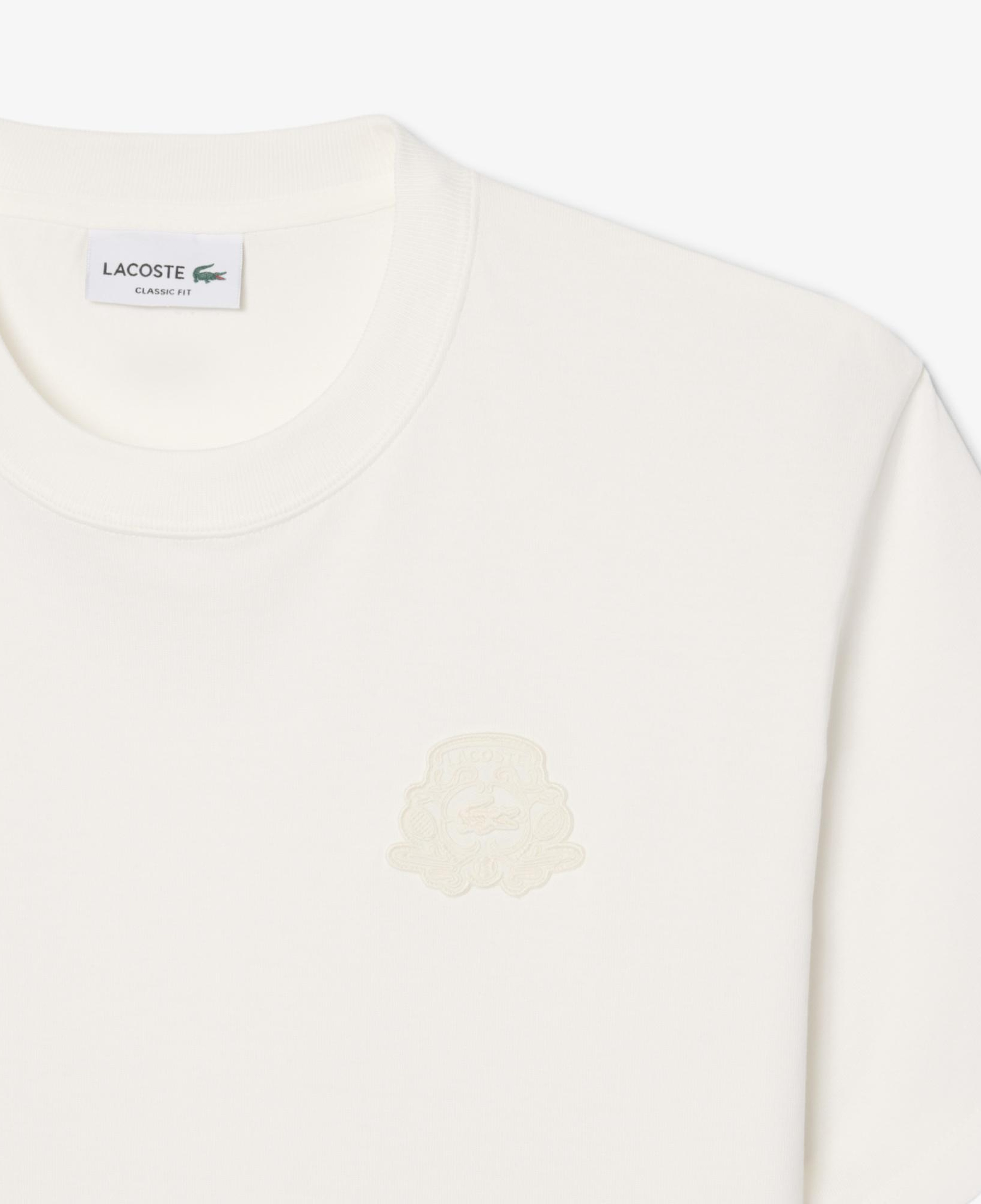 Erkek Classic Fit Bisiklet Yaka Krem T-Shirt