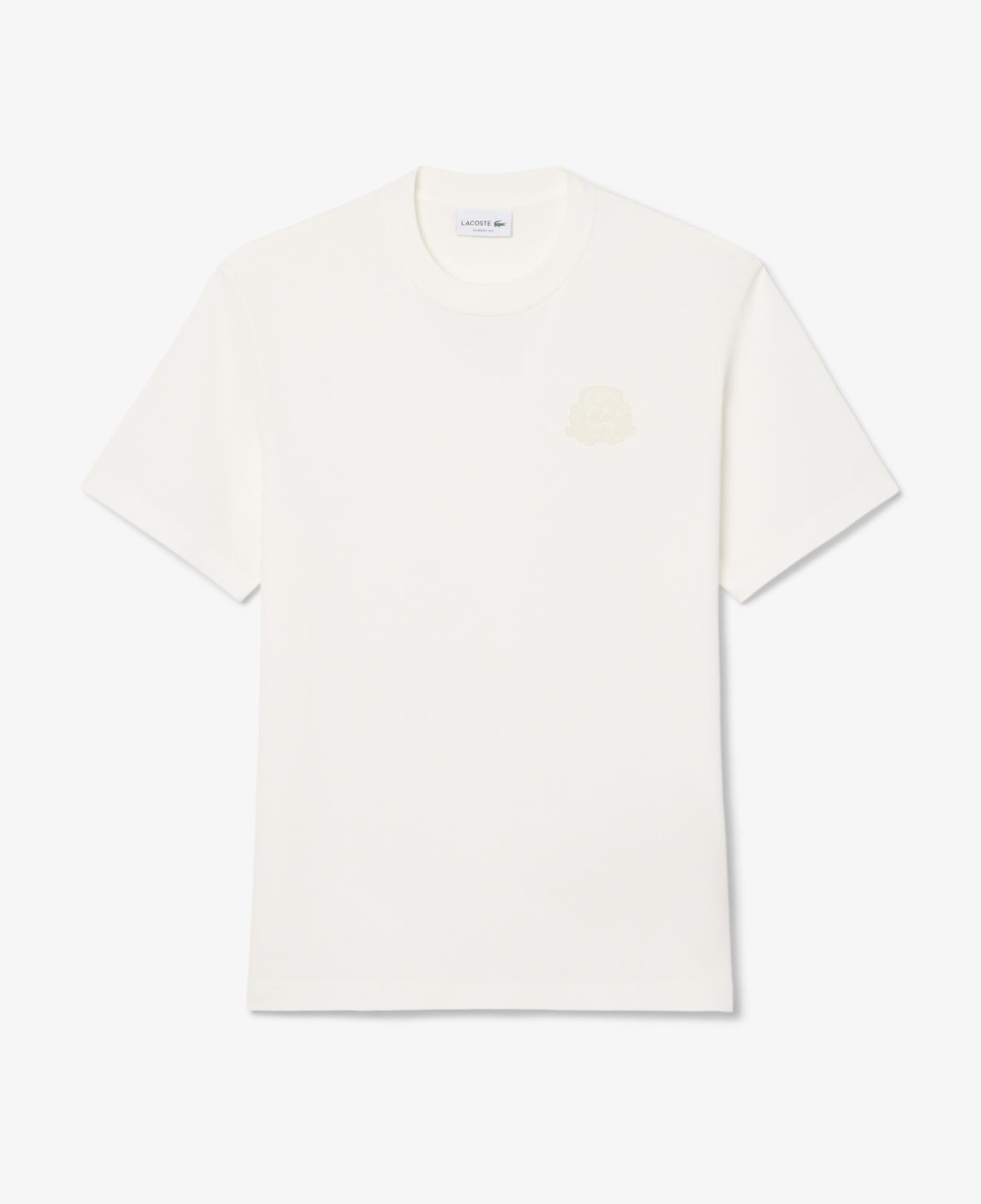 Erkek Classic Fit Bisiklet Yaka Krem T-Shirt