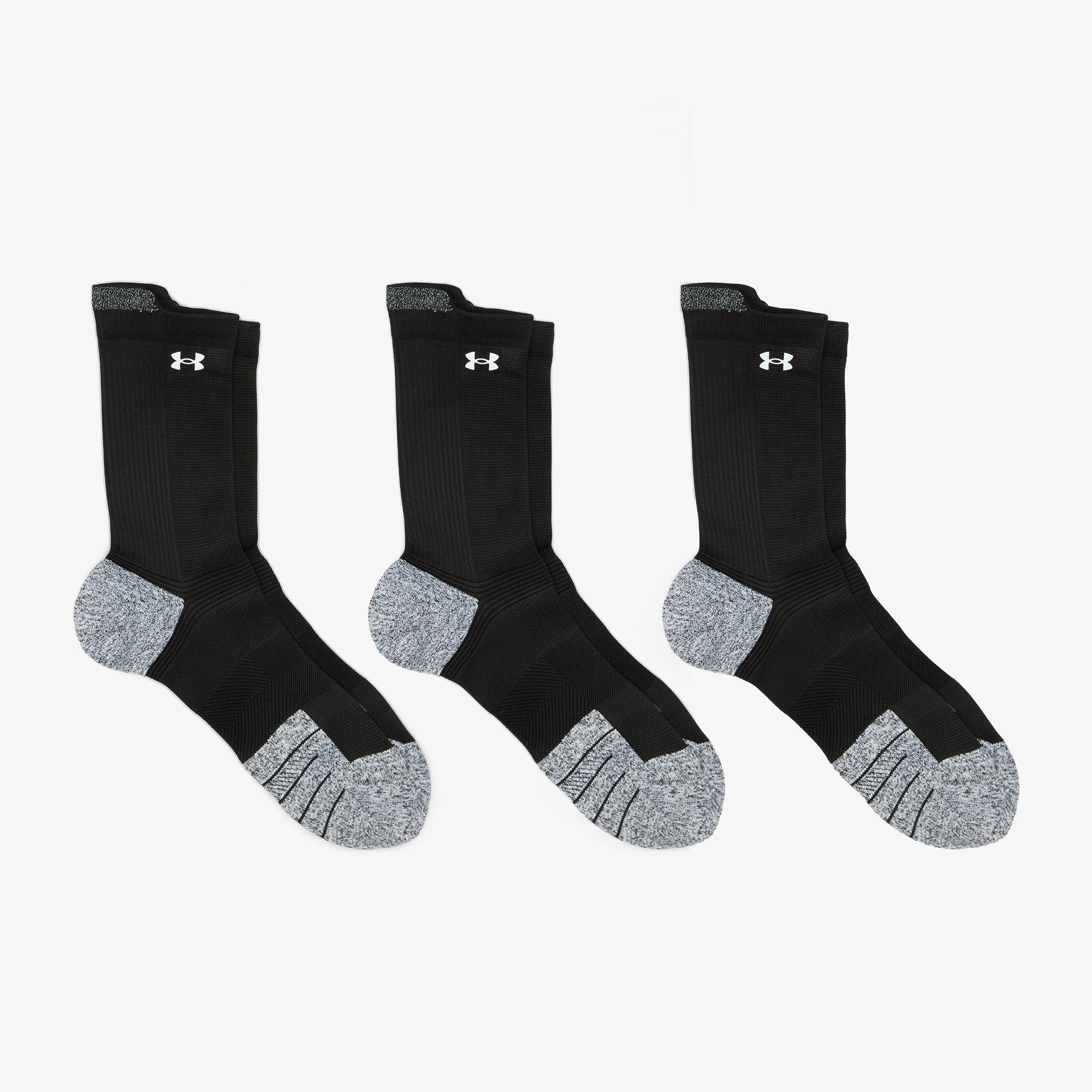 Under Armour Run Cushion 3'lü Erkek Siyah Çorap