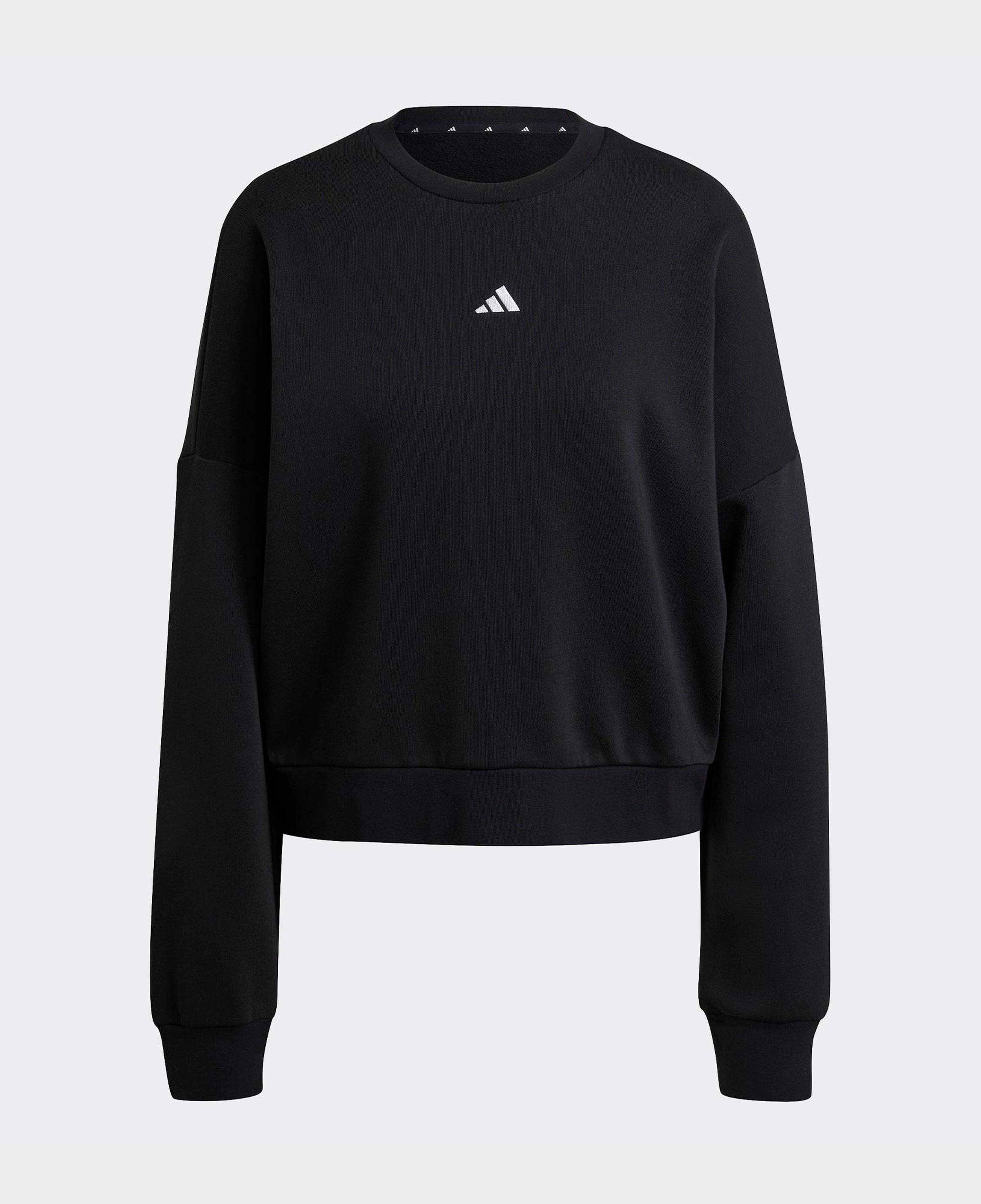 adidas Essentials Small Logo Feelcozy Kadın Siyah Sweatshirt