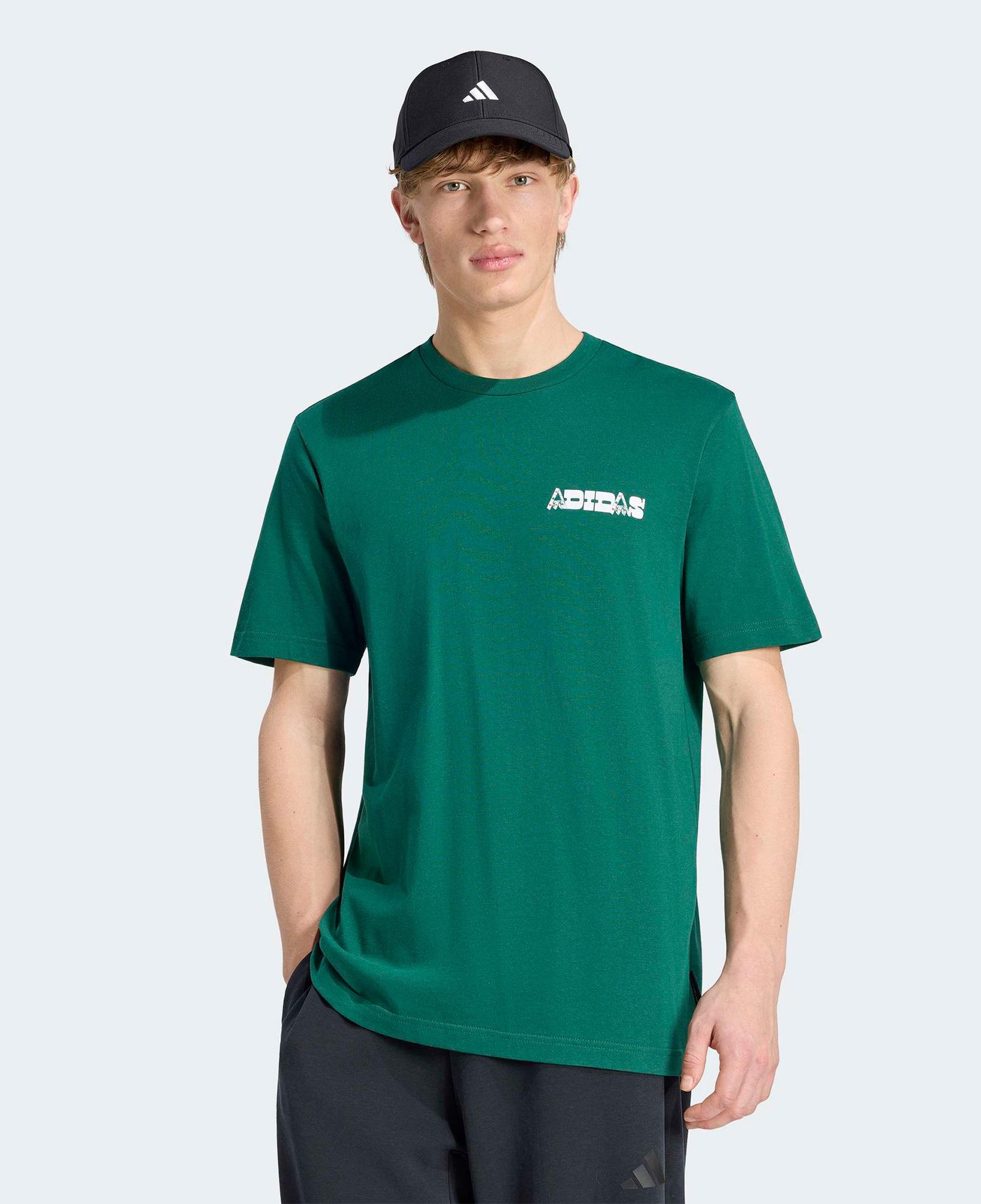 adidas Nov Card T Erkek Yeşil T-Shirt
