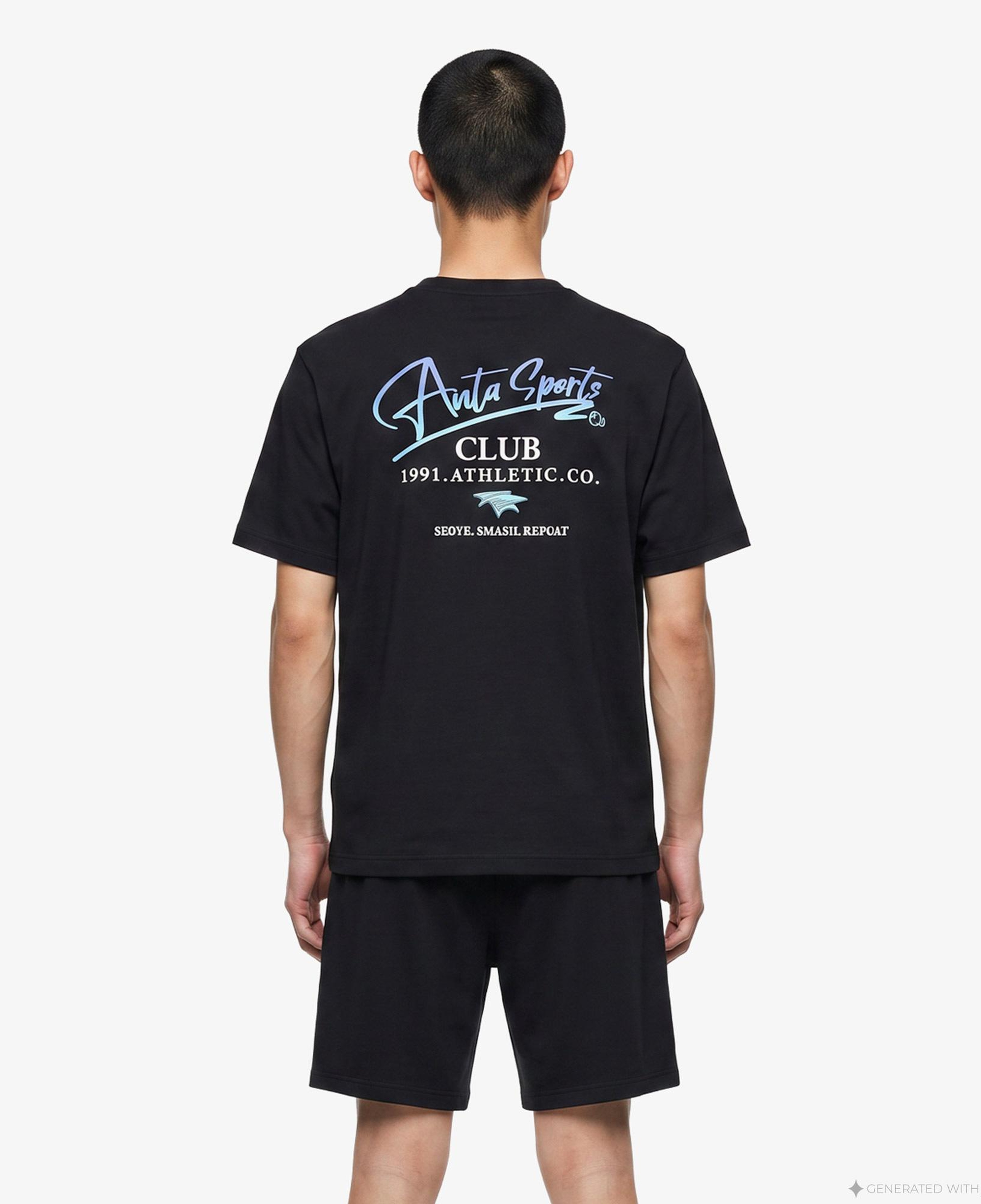 Anta Serve Smash Repeat Erkek Siyah T-Shirt