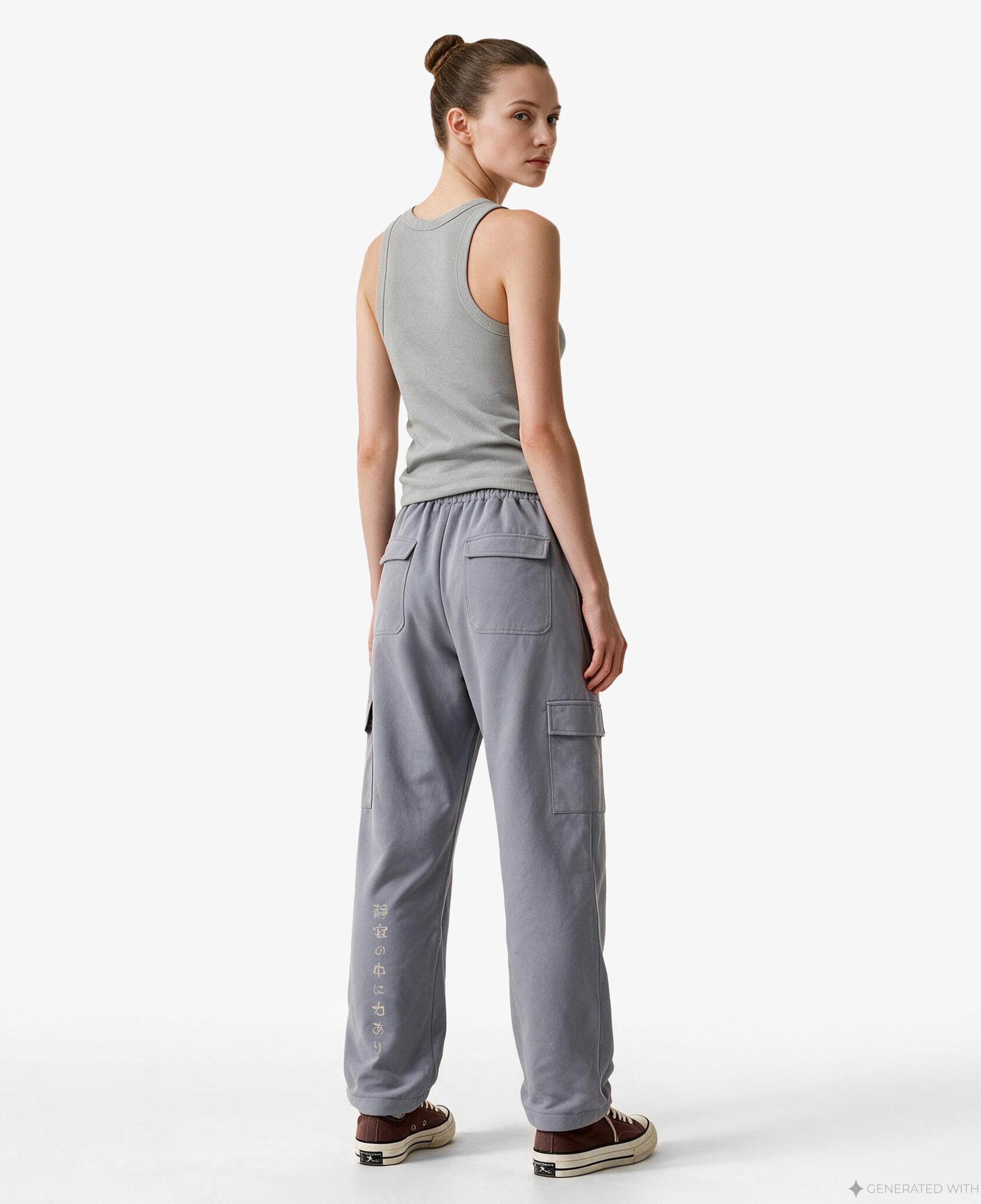 UNITED4 Regular Fit Kadın Gri Eşofman Altı