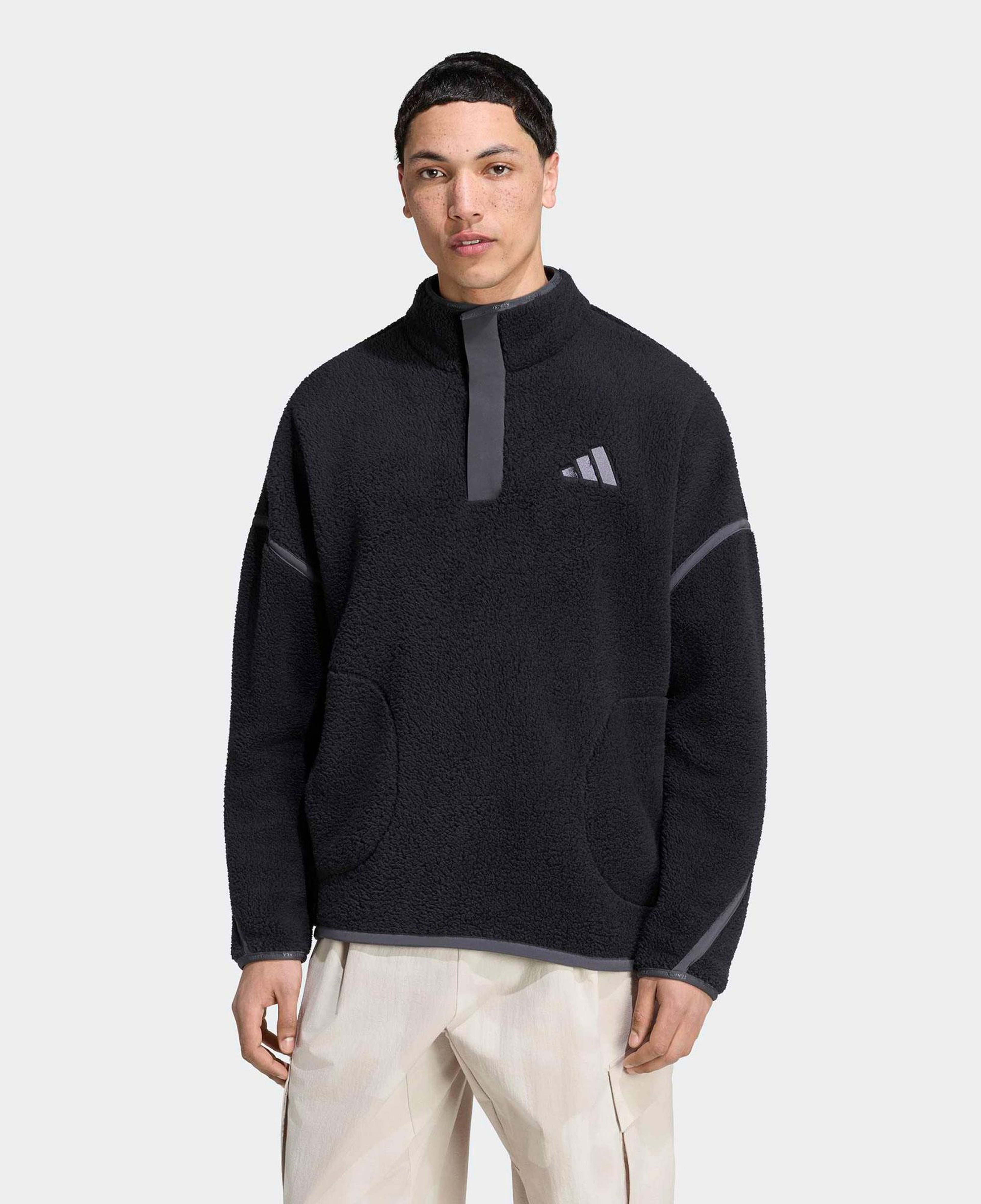 adidas Varsity Fleece Erkek Siyah Kapüşonlu Sweatshirt