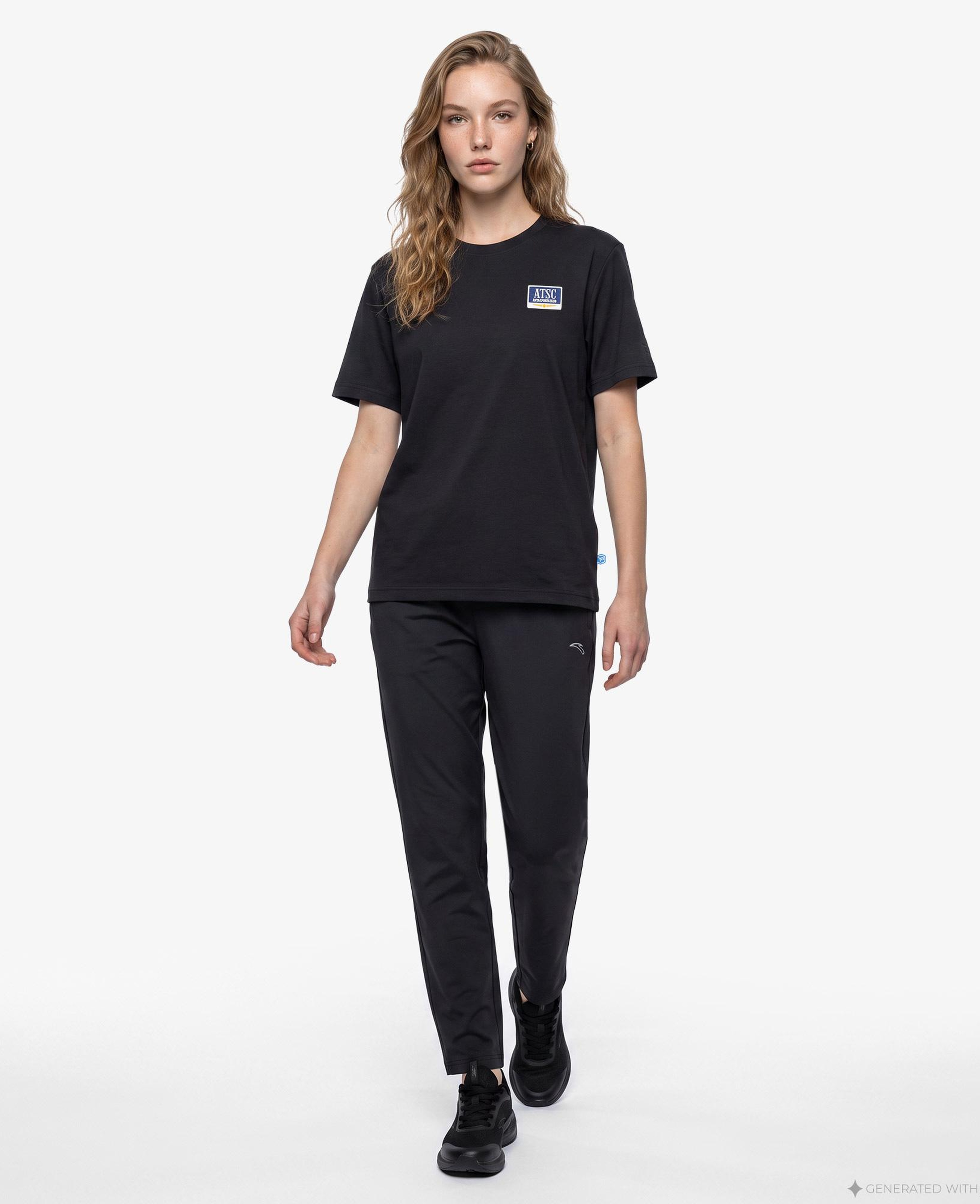 Anta Serve Smash Repeat Erkek Siyah T-Shirt