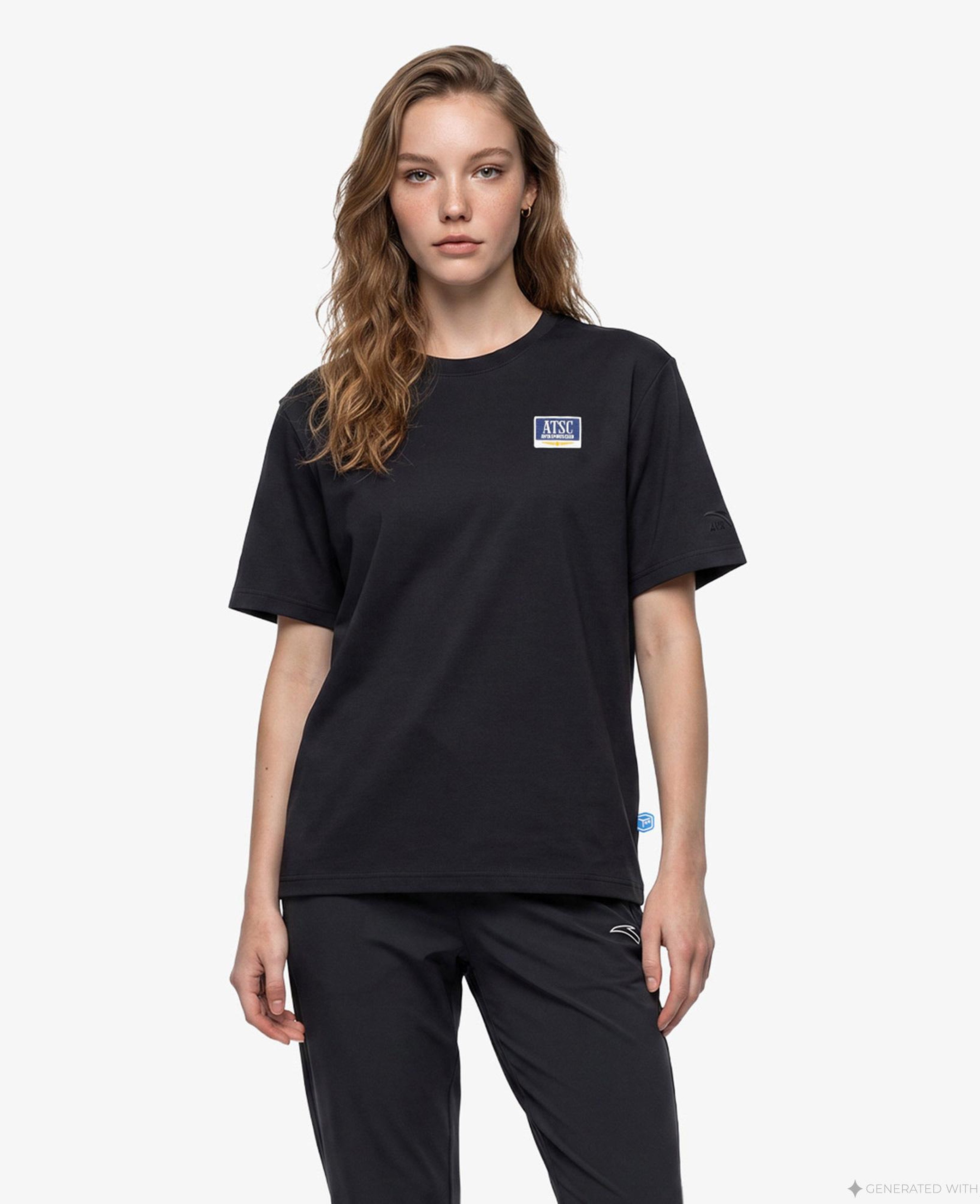 Anta Serve Smash Repeat Erkek Siyah T-Shirt