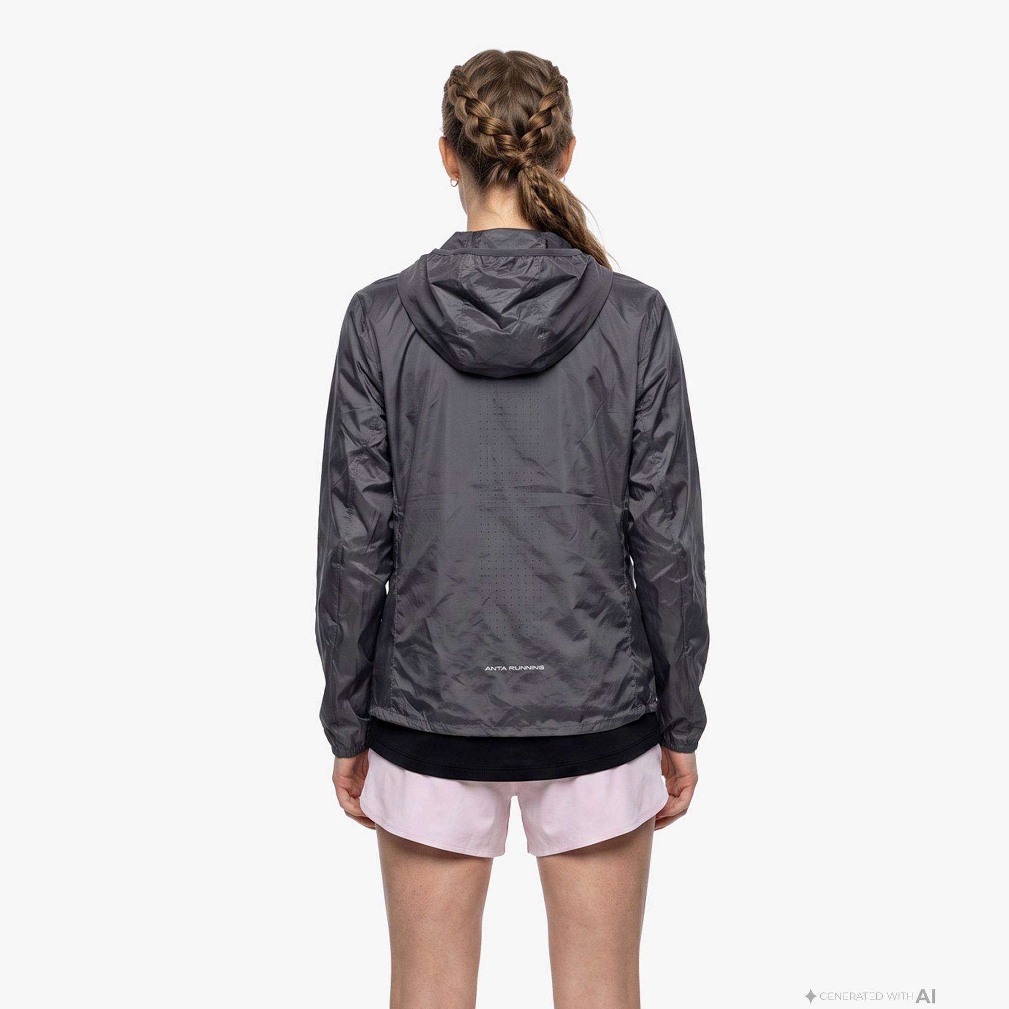 Anta Racing Challenge Kadın Gri Sweatshirt
