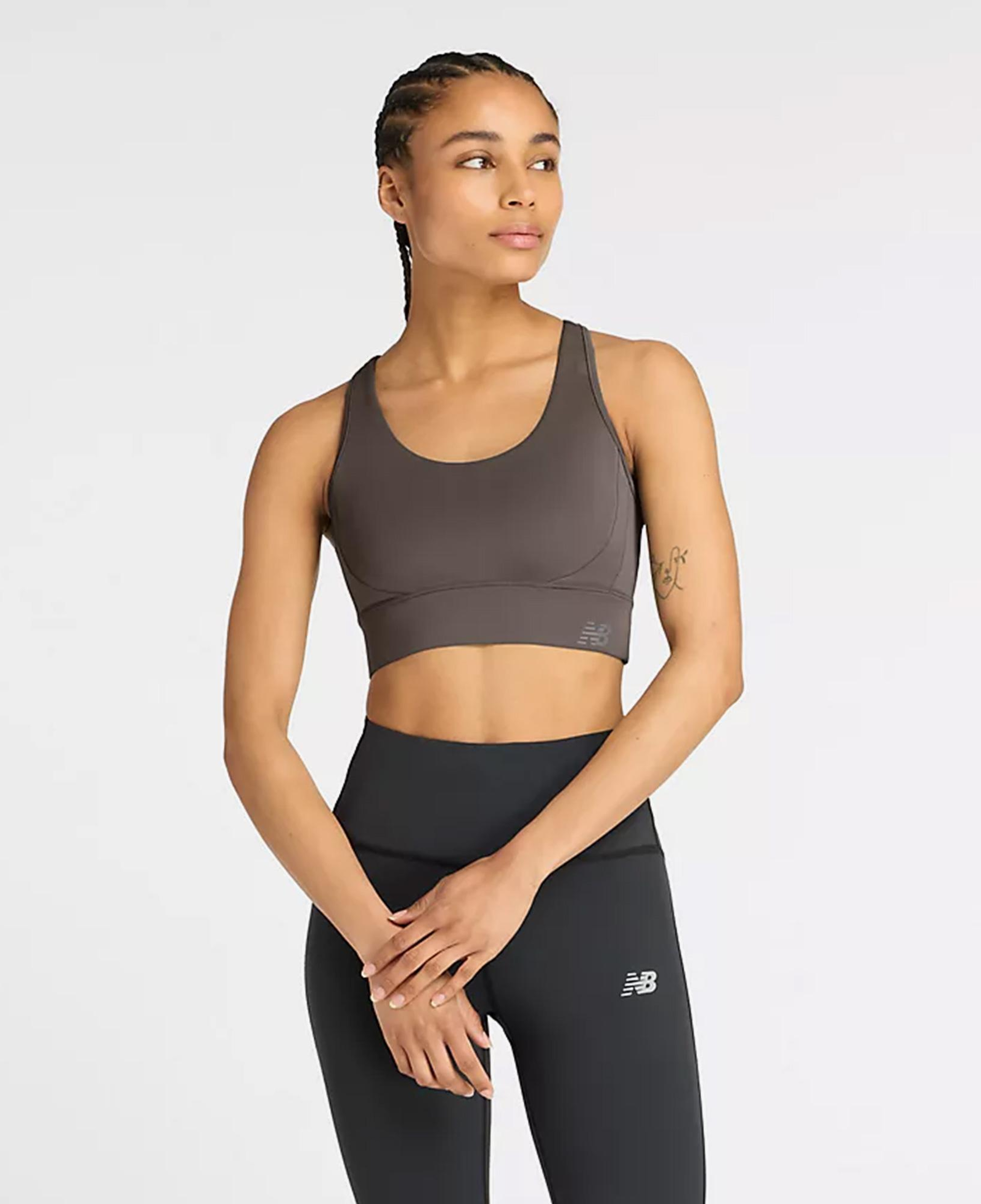 New Balance Essentials Kadın Kahverengi Bra