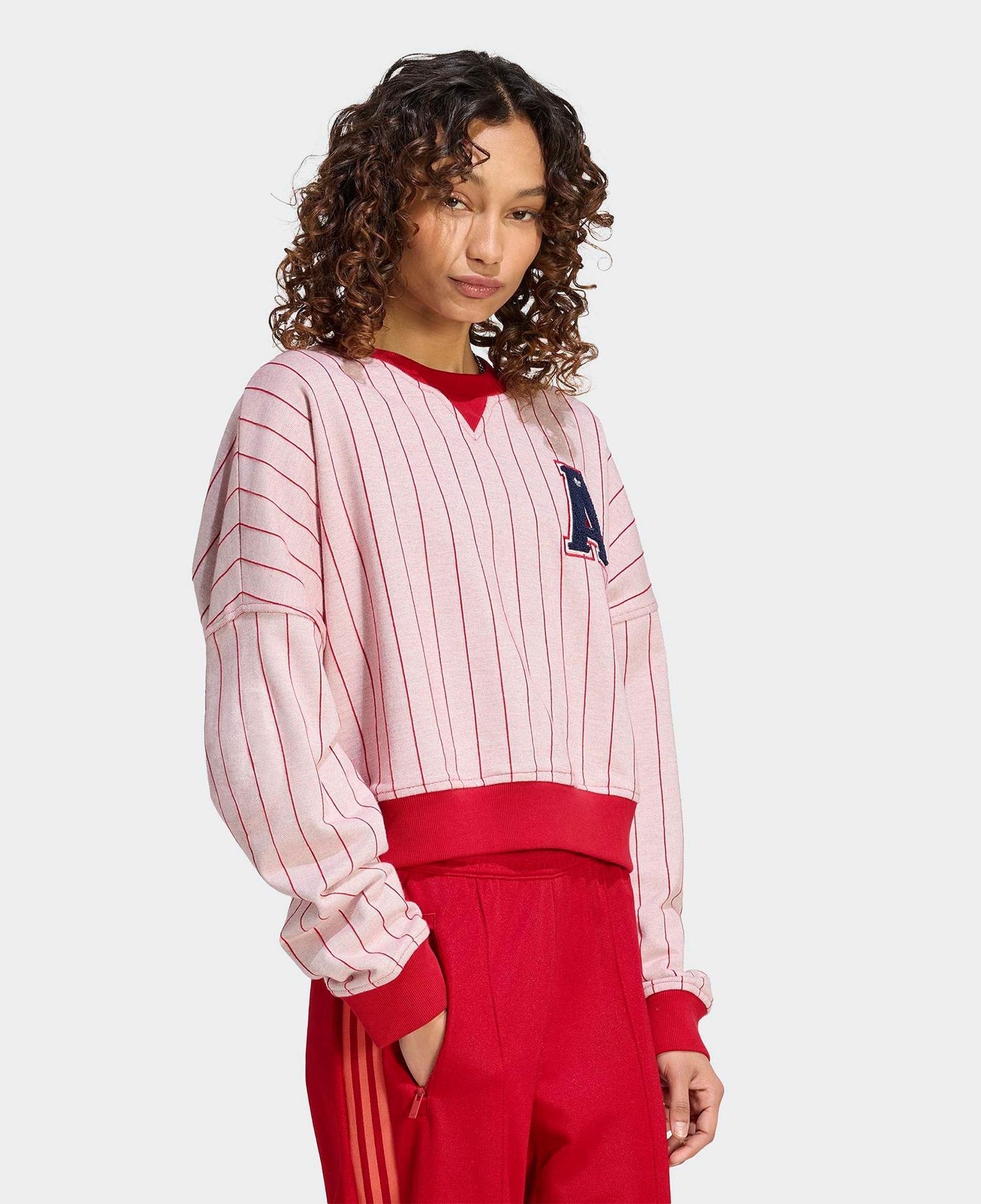 adidas Graphic Crew Kadın Beyaz Sweatshirt