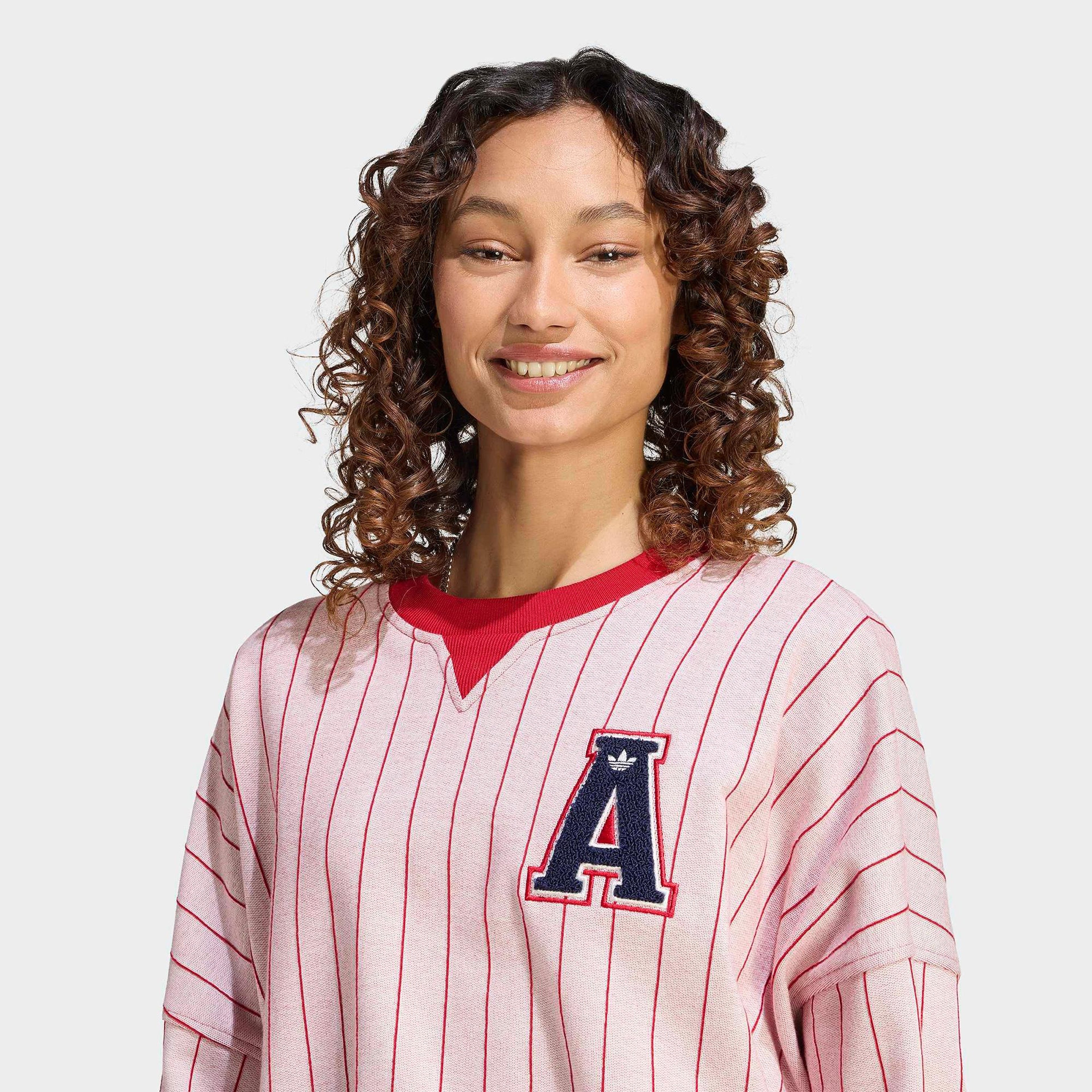 adidas Graphic Crew Kadın Beyaz Sweatshirt