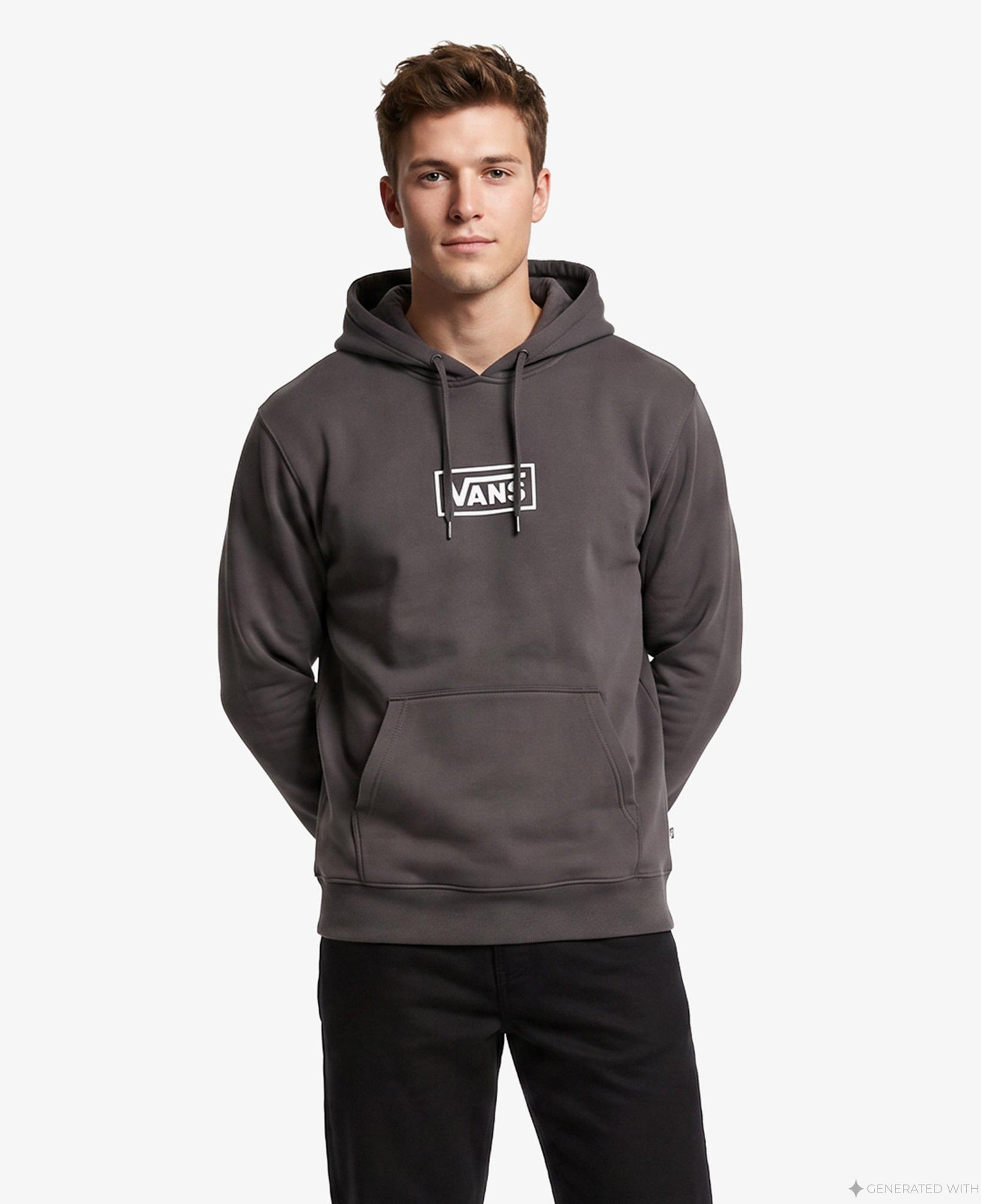 Vans Blocked Box Erkek Siyah Sweatshirt