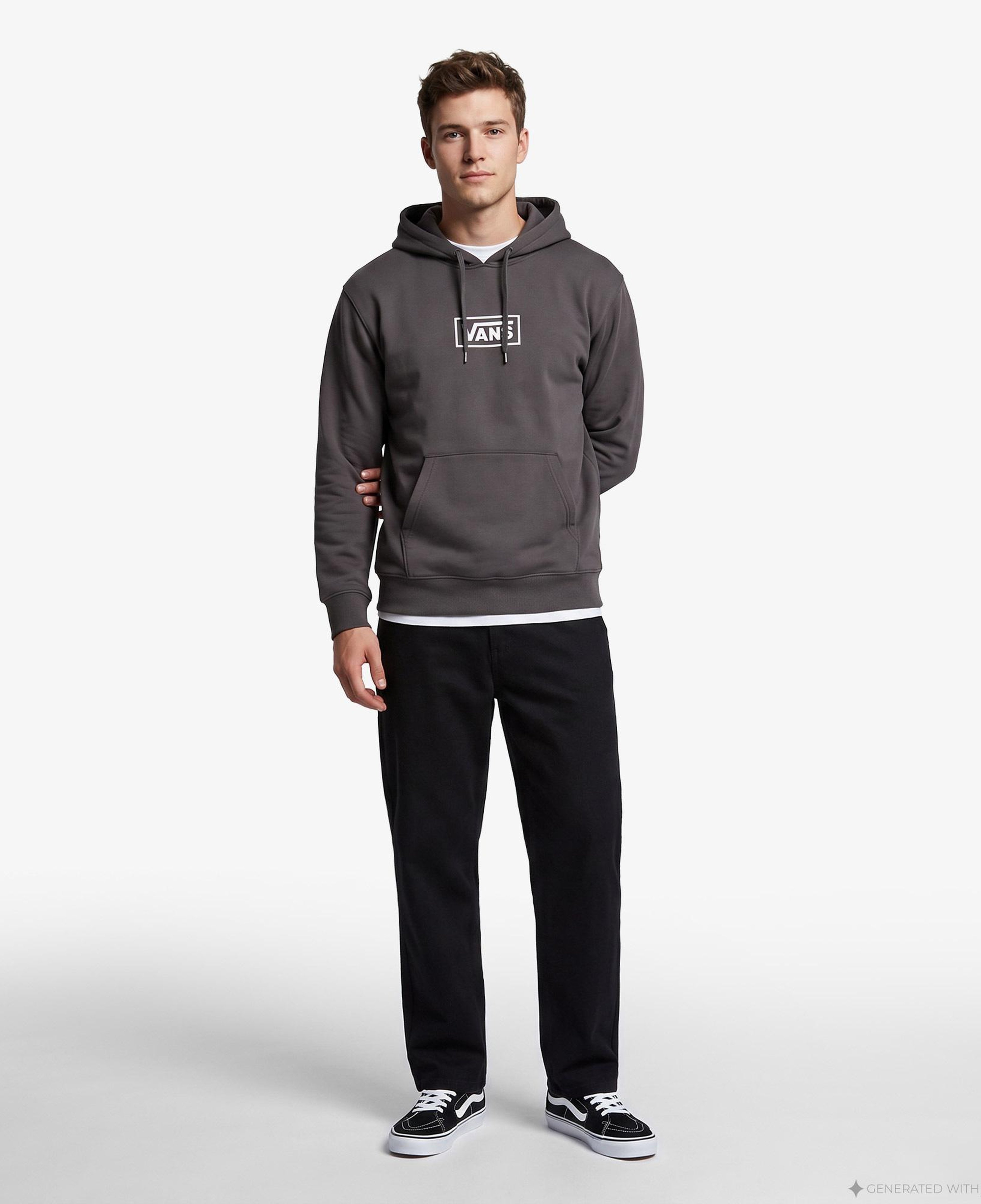 Vans Blocked Box Erkek Siyah Sweatshirt
