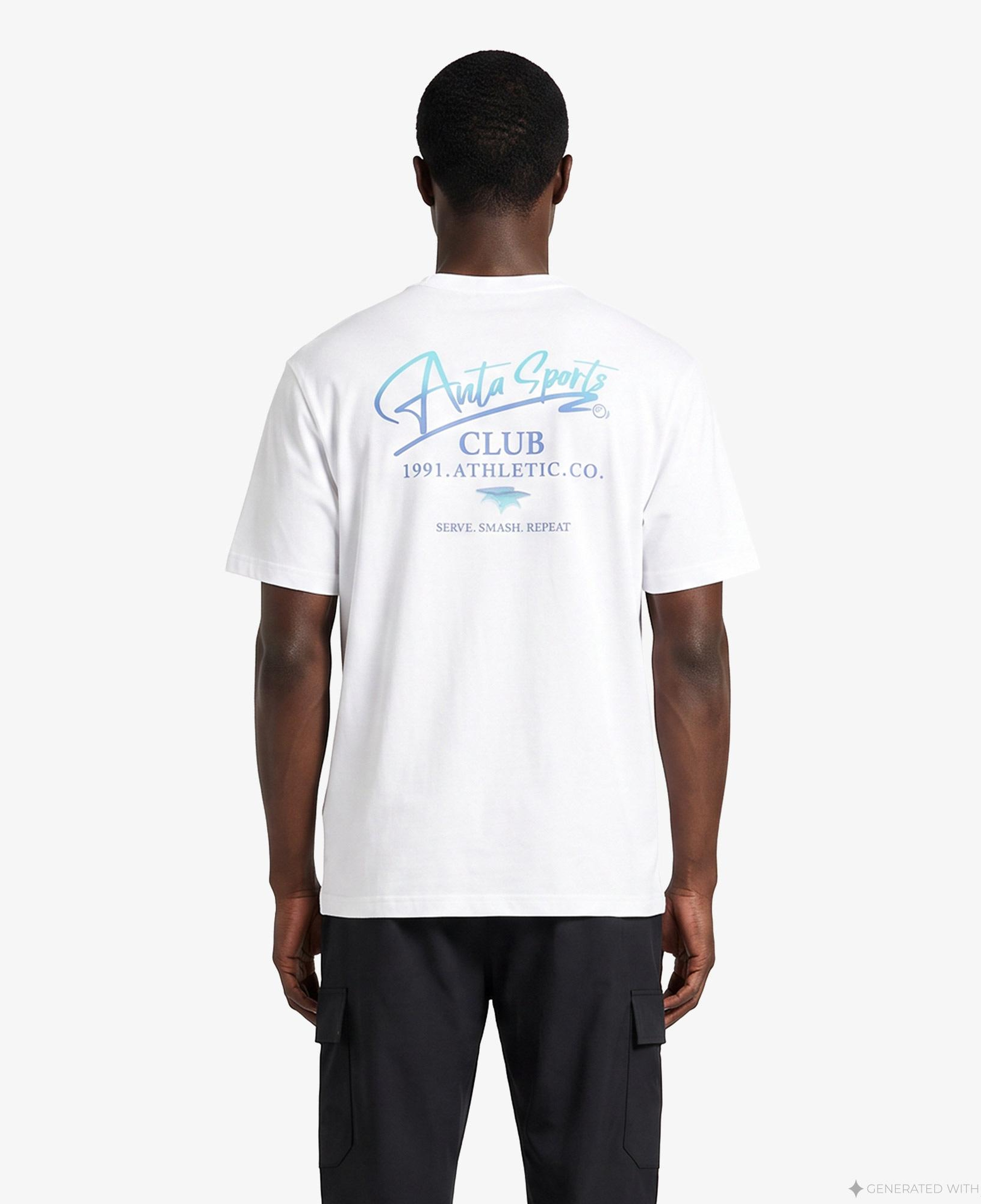 Anta Serve Smash Repeat Erkek Beyaz T-Shirt
