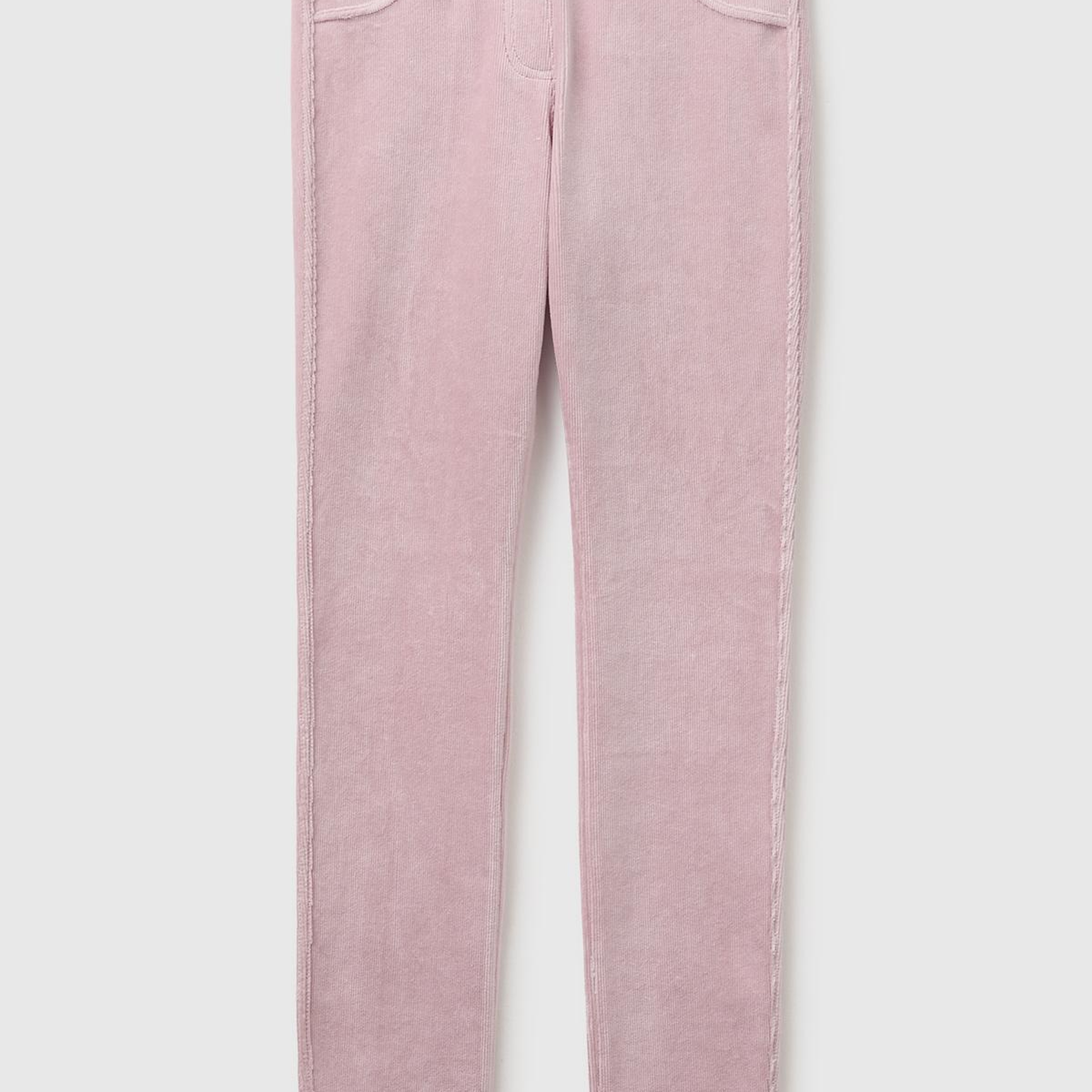 Kız Çocuk Pembe Kadife Jegging
