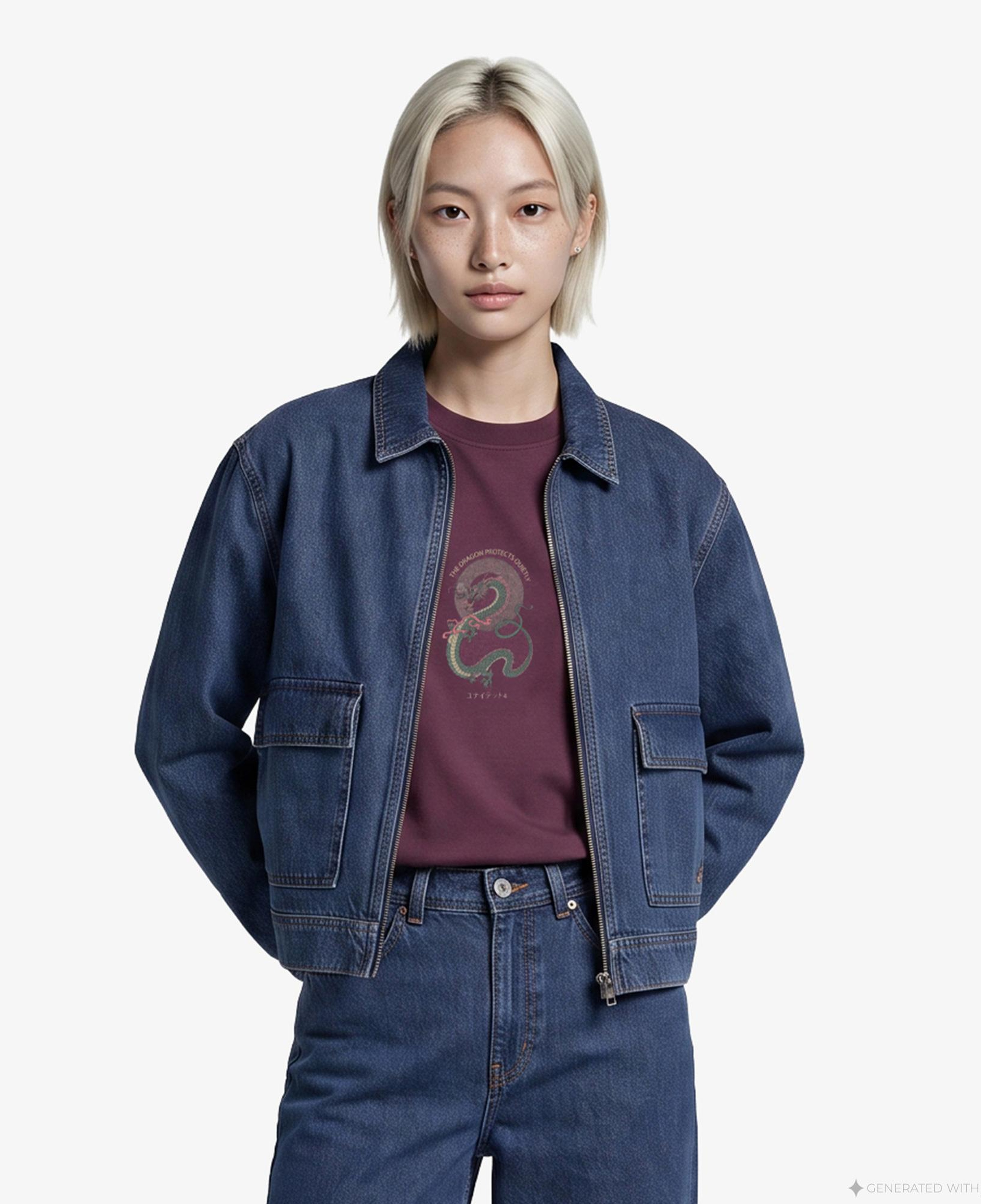 UNITED4 Denim Kadın Mavi Ceket