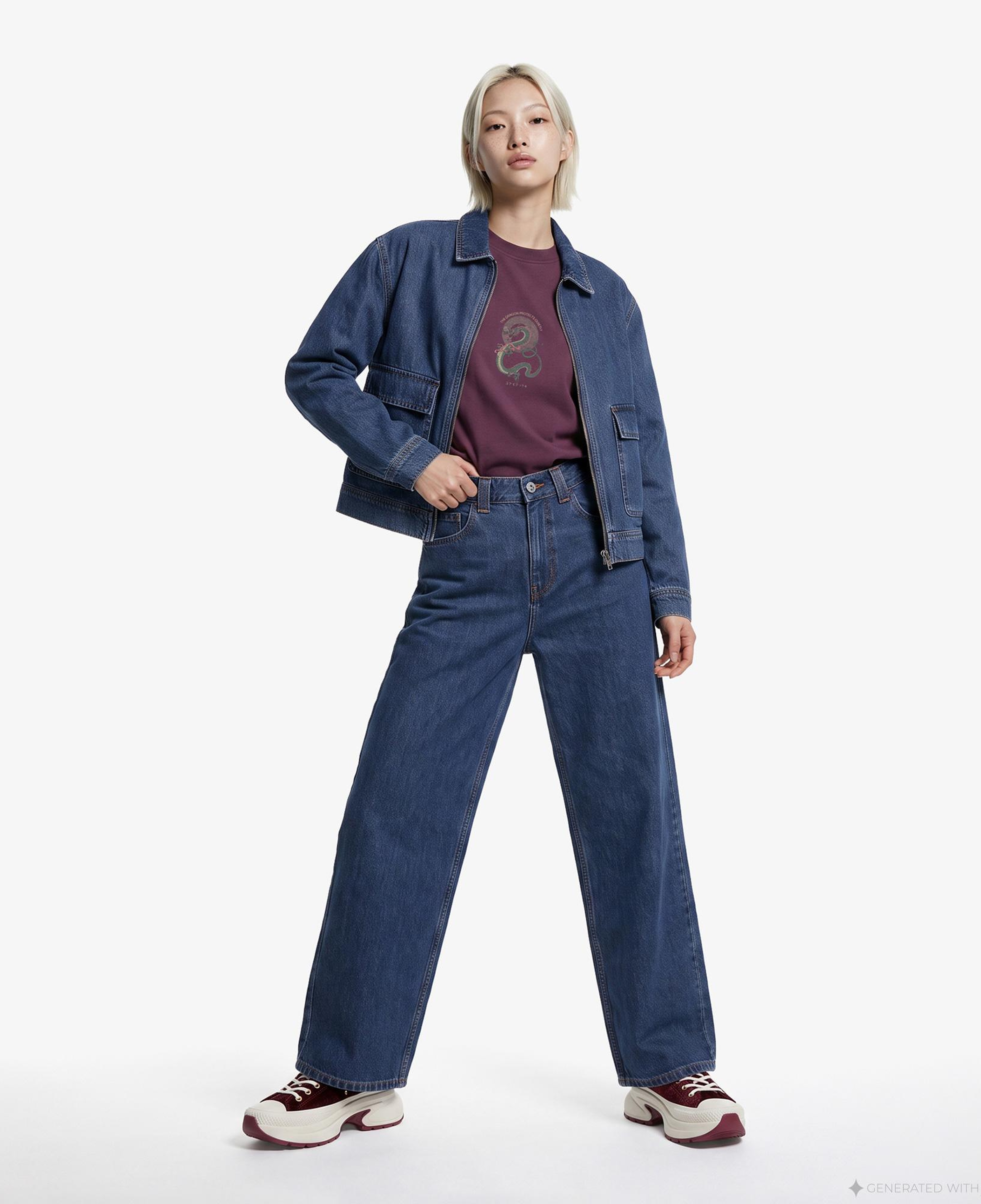 UNITED4 Denim Kadın Mavi Ceket