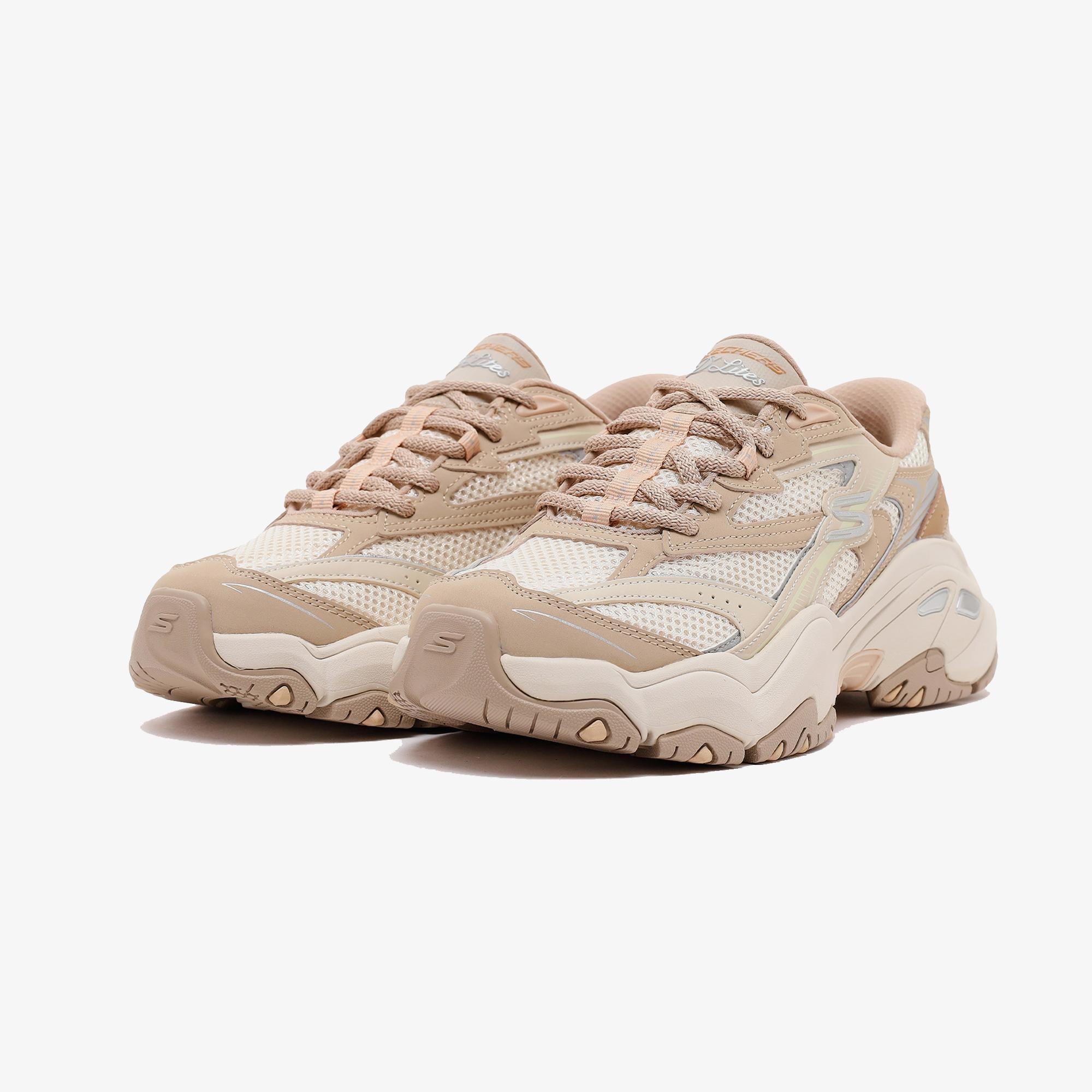 Skechers D'Lites 6.0 Kadın Naturel/Pembe Spor Ayakkabı