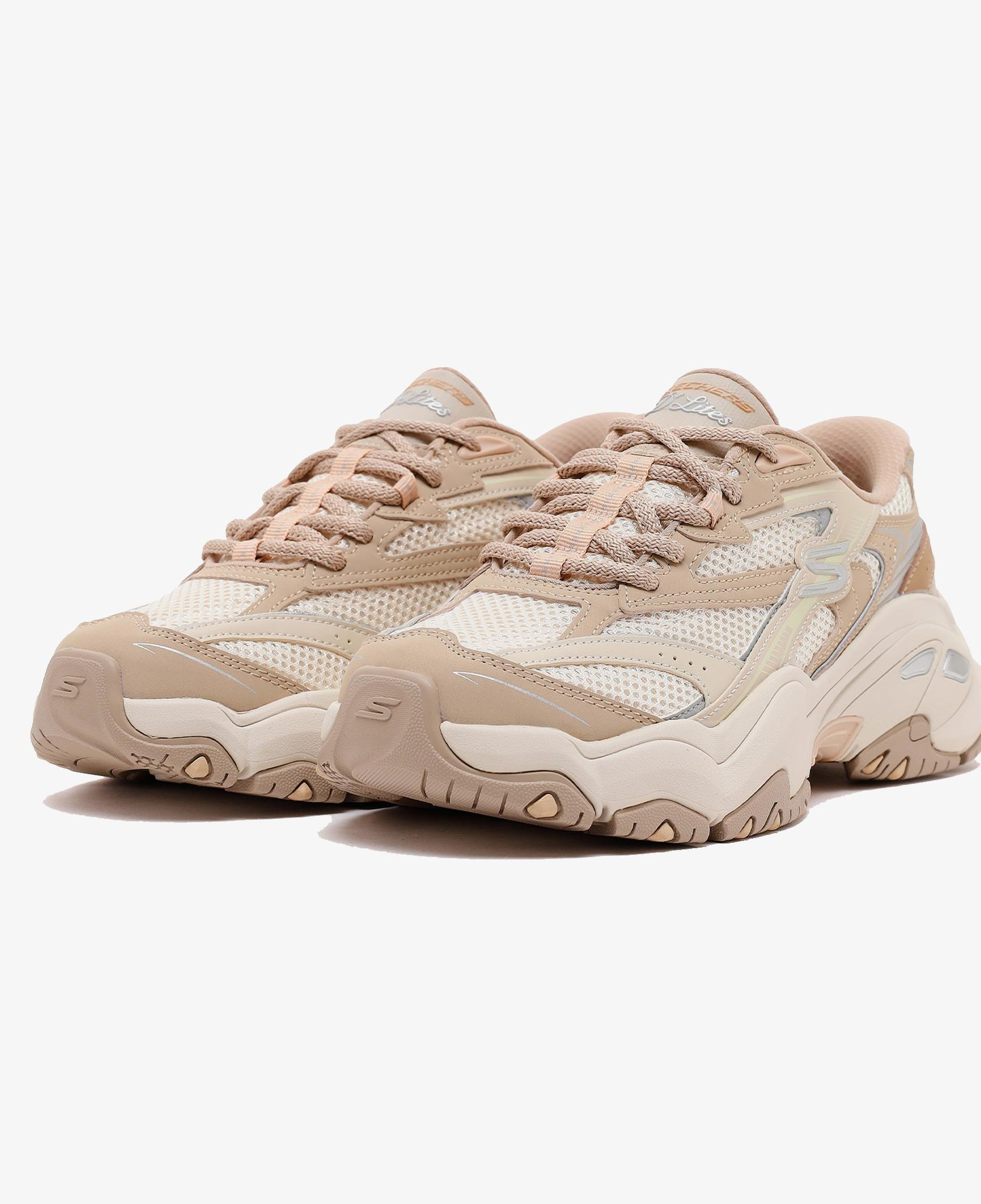 Skechers D'Lites 6.0 Kadın Naturel/Pembe Spor Ayakkabı