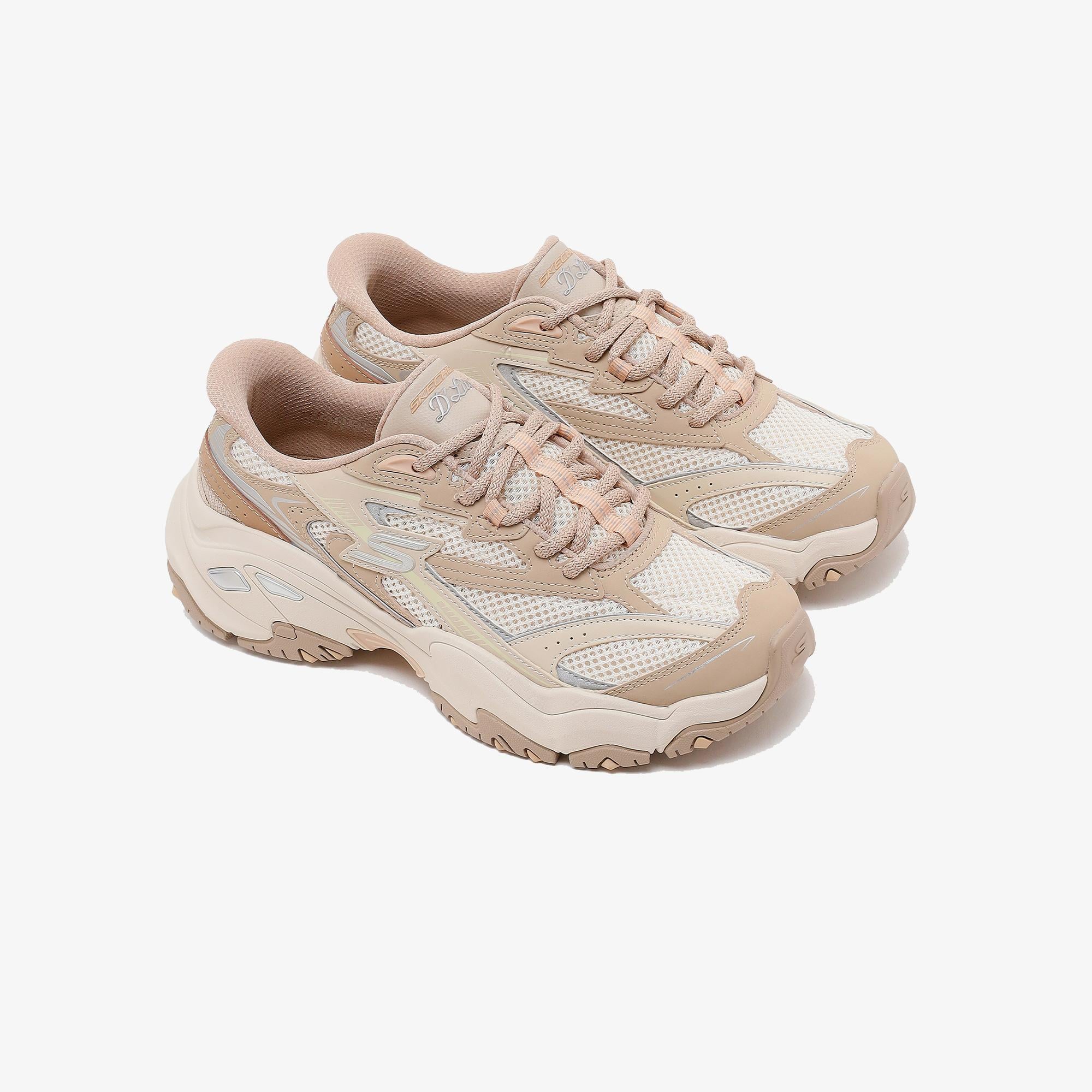 Skechers D'Lites 6.0 Kadın Naturel/Pembe Spor Ayakkabı