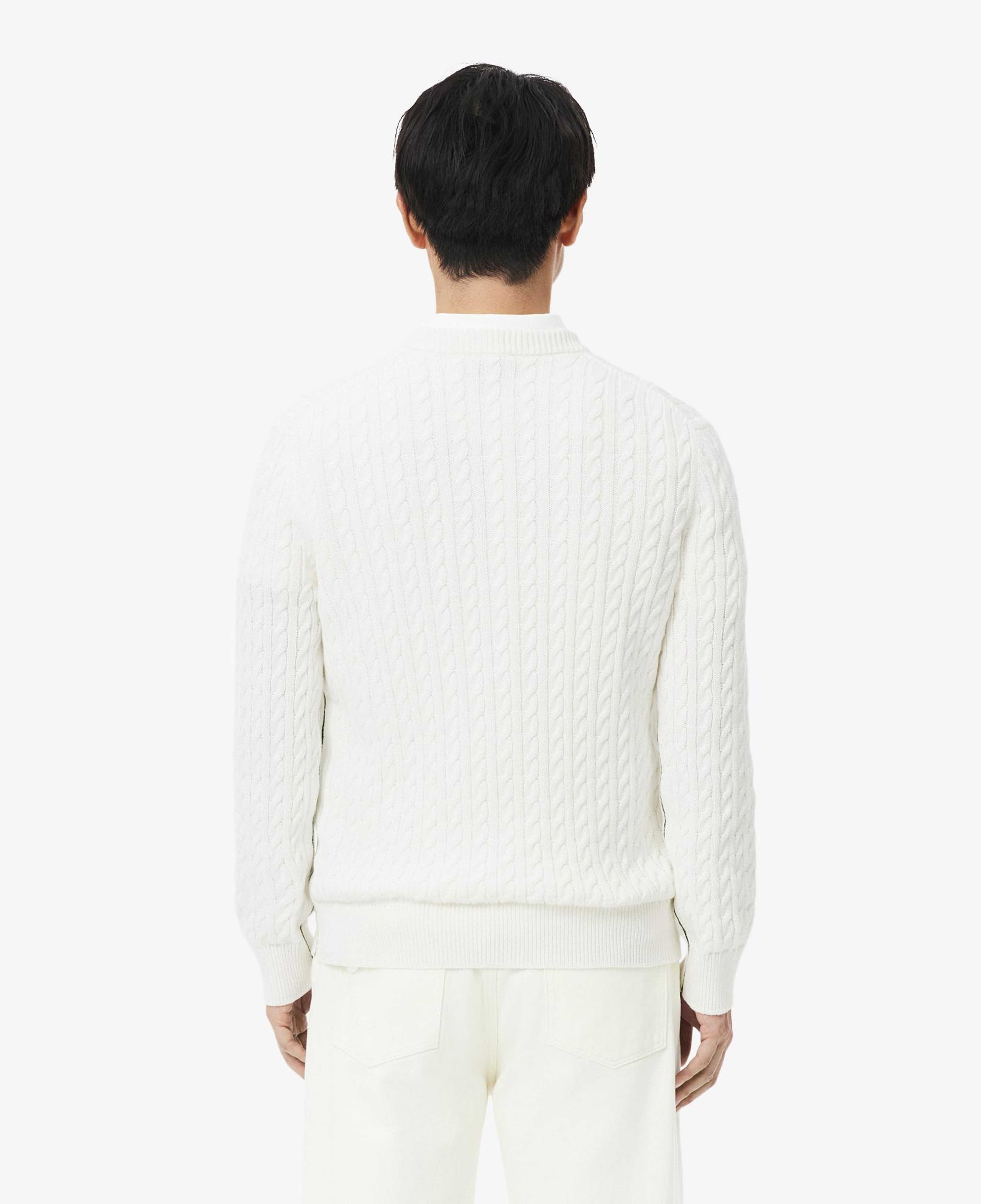 Erkek Regular Fit Bisiklet Yaka Krem Kazak