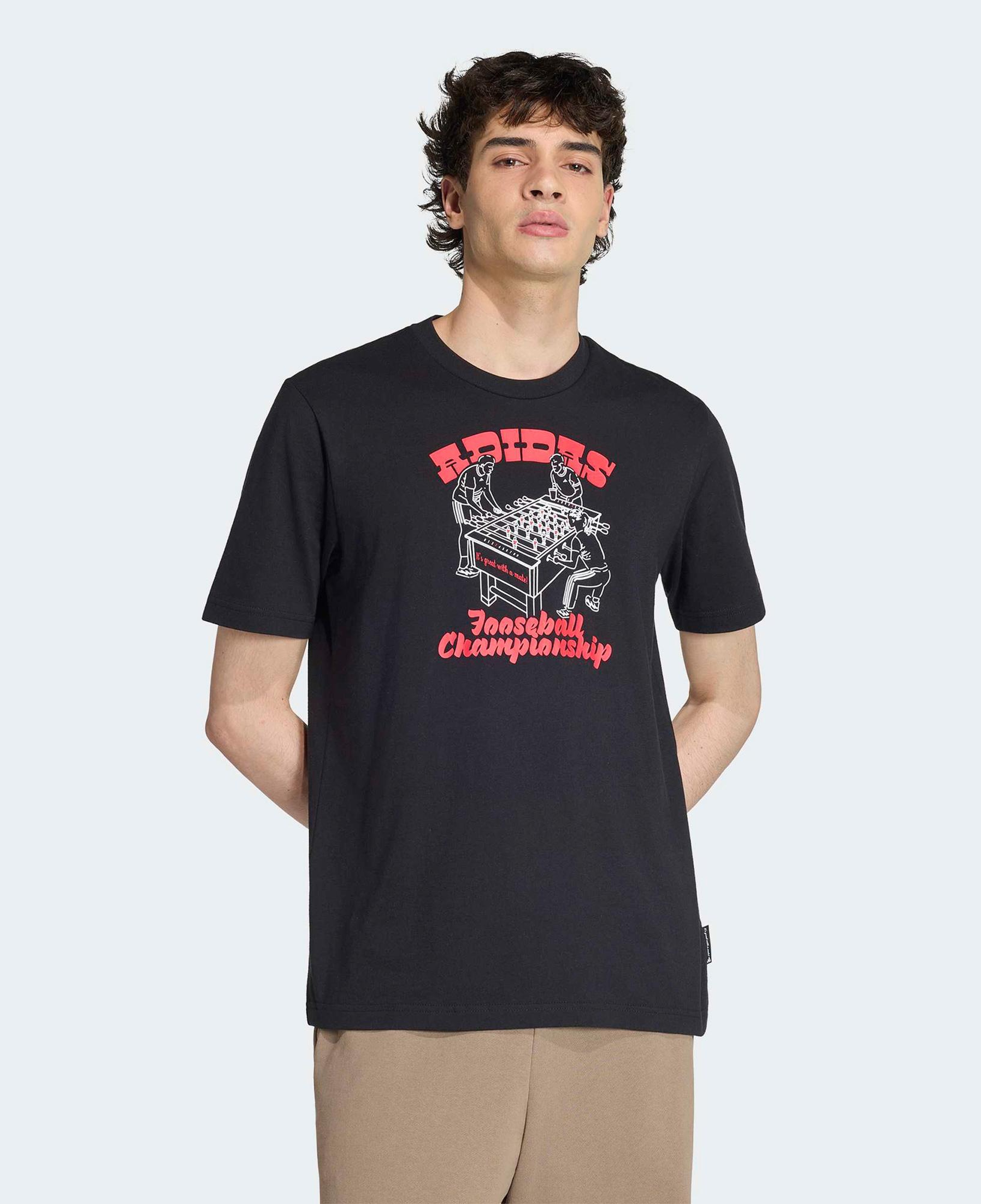 adidas Nov Foos T Erkek Siyah T-Shirt