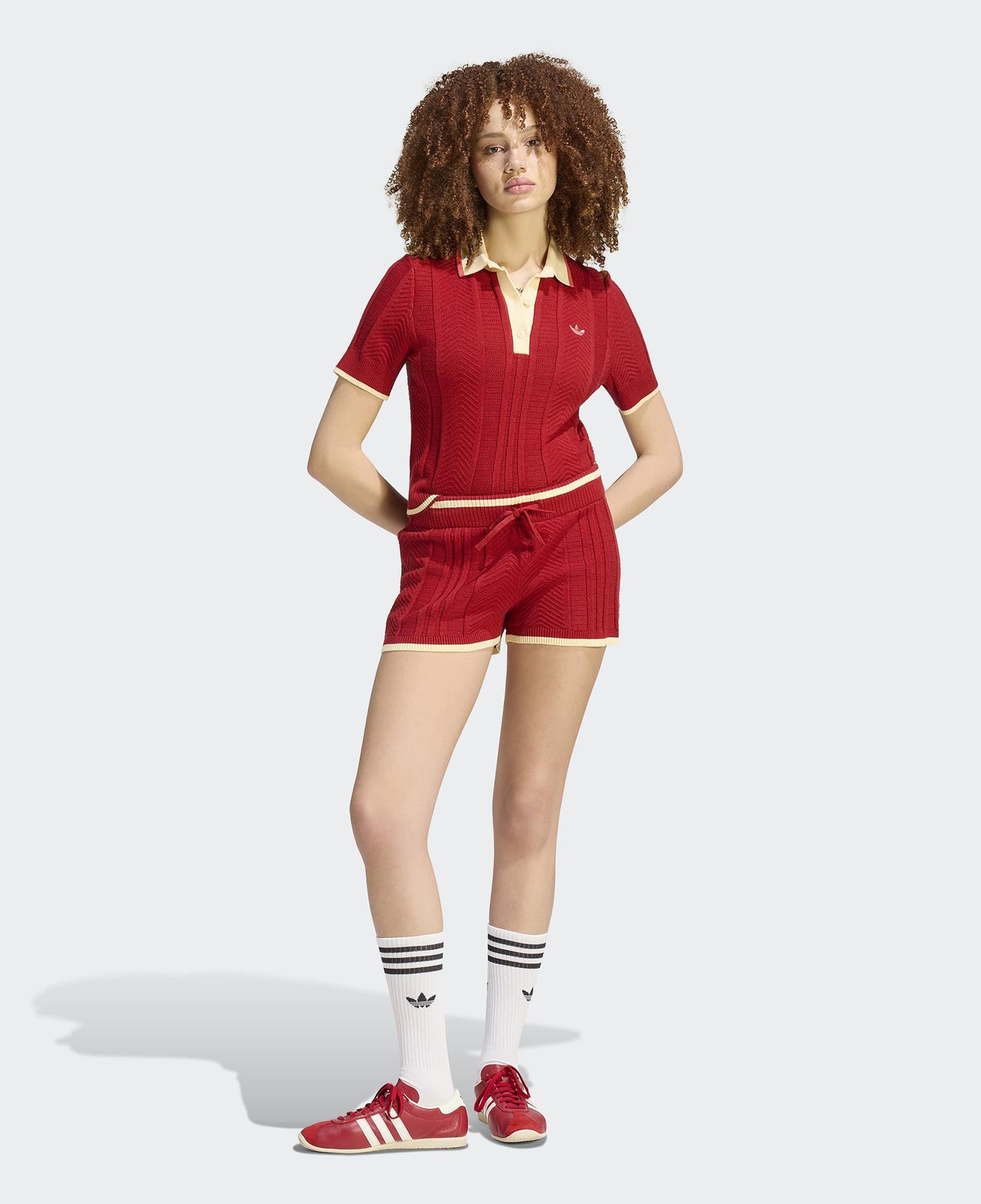 adidas Polo Sh Sleeves Kadın Kırmızı Polo Yaka T-Shirt