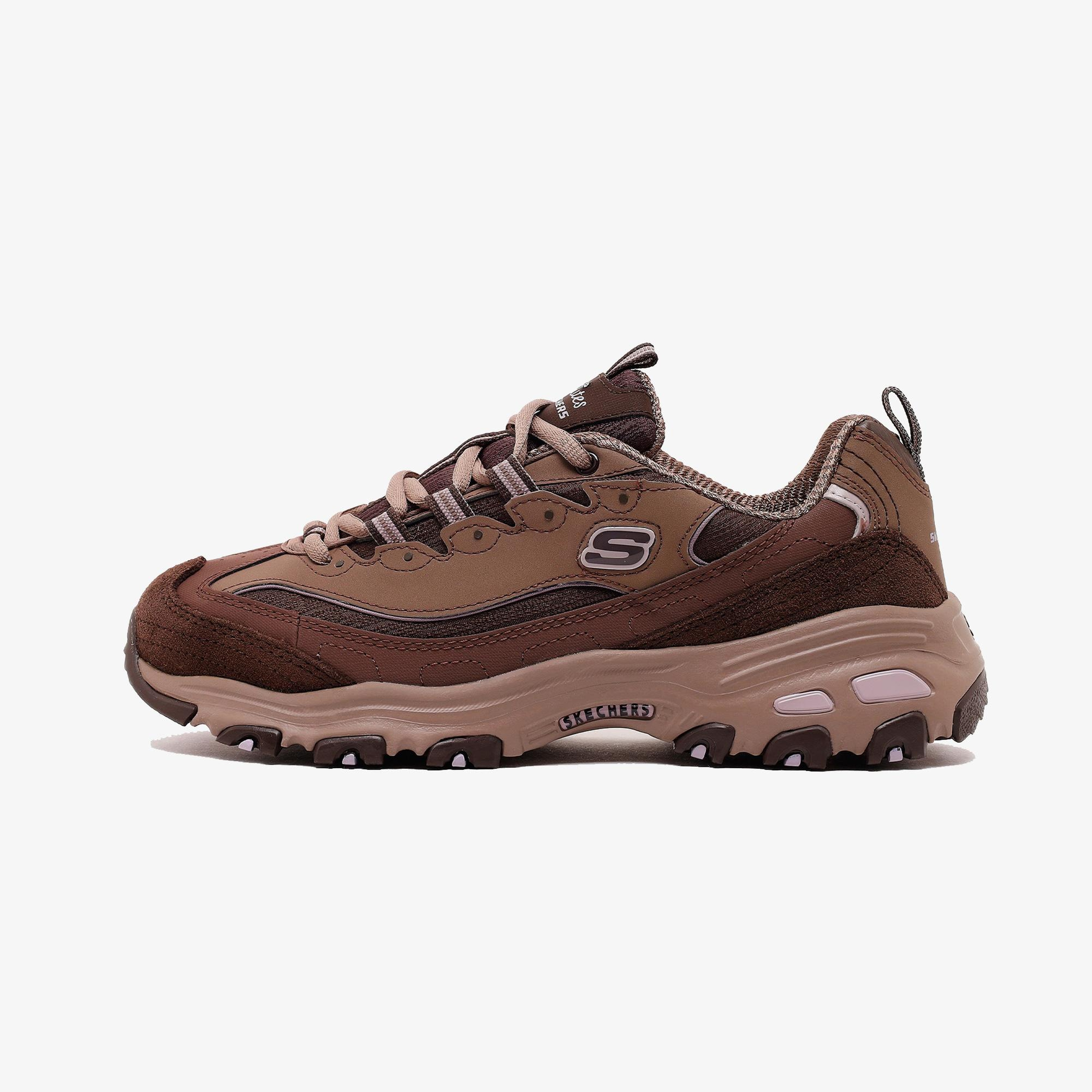 Skechers D'Lites Kadın Zeytin Yeşili/Turuncu Spor Ayakkabı
