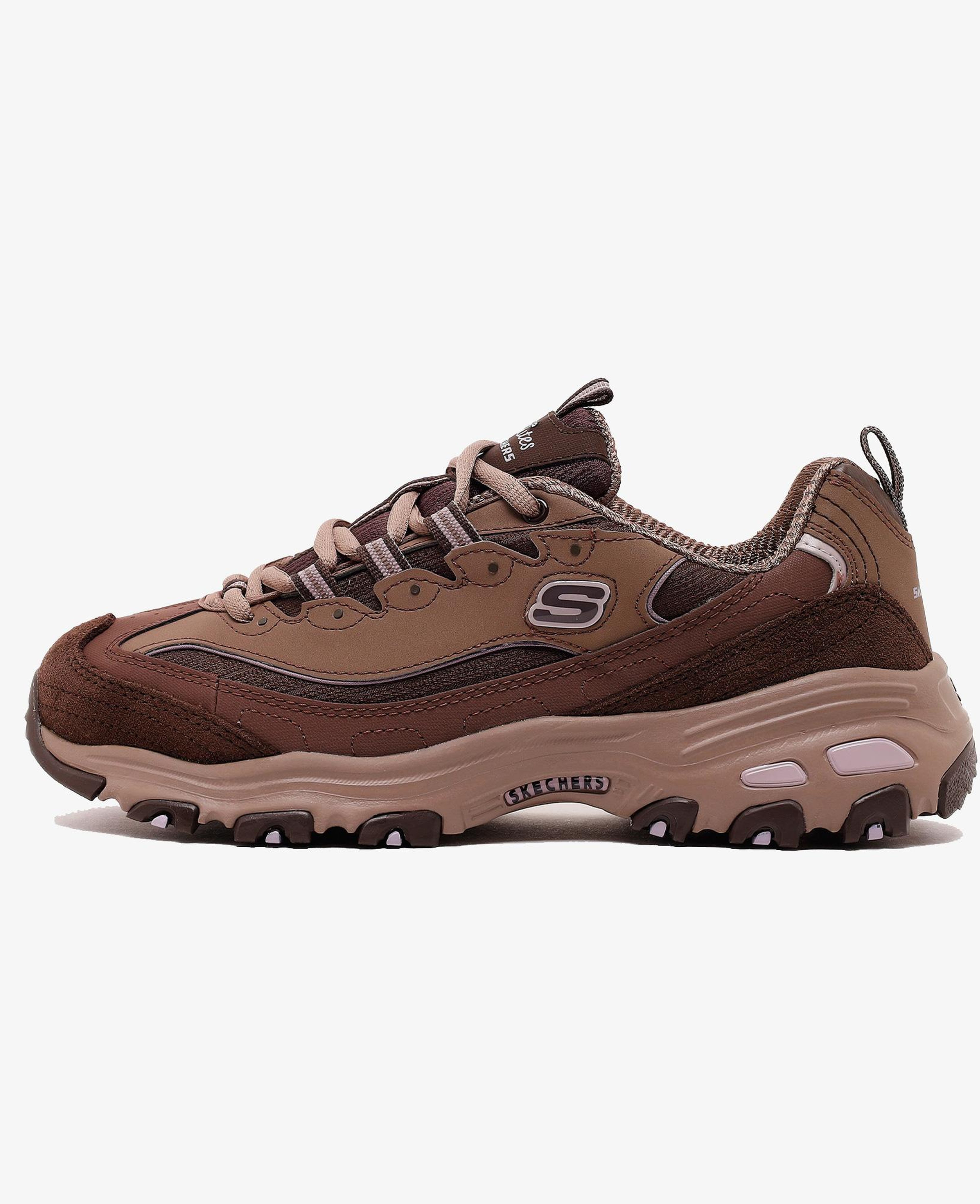 Skechers D'Lites Kadın Zeytin Yeşili/Turuncu Spor Ayakkabı